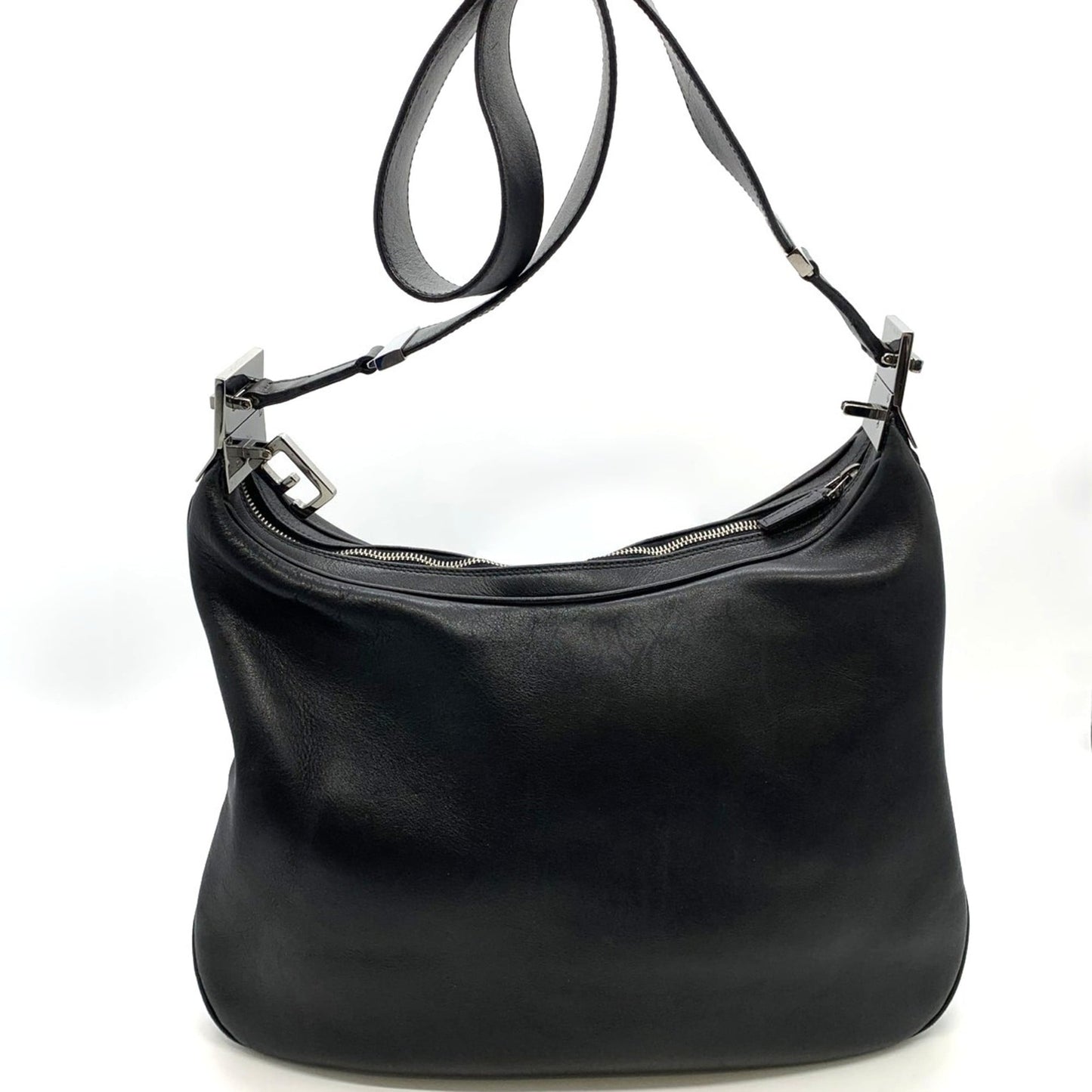 Gucci Black Leather Shoulder Bag ( )