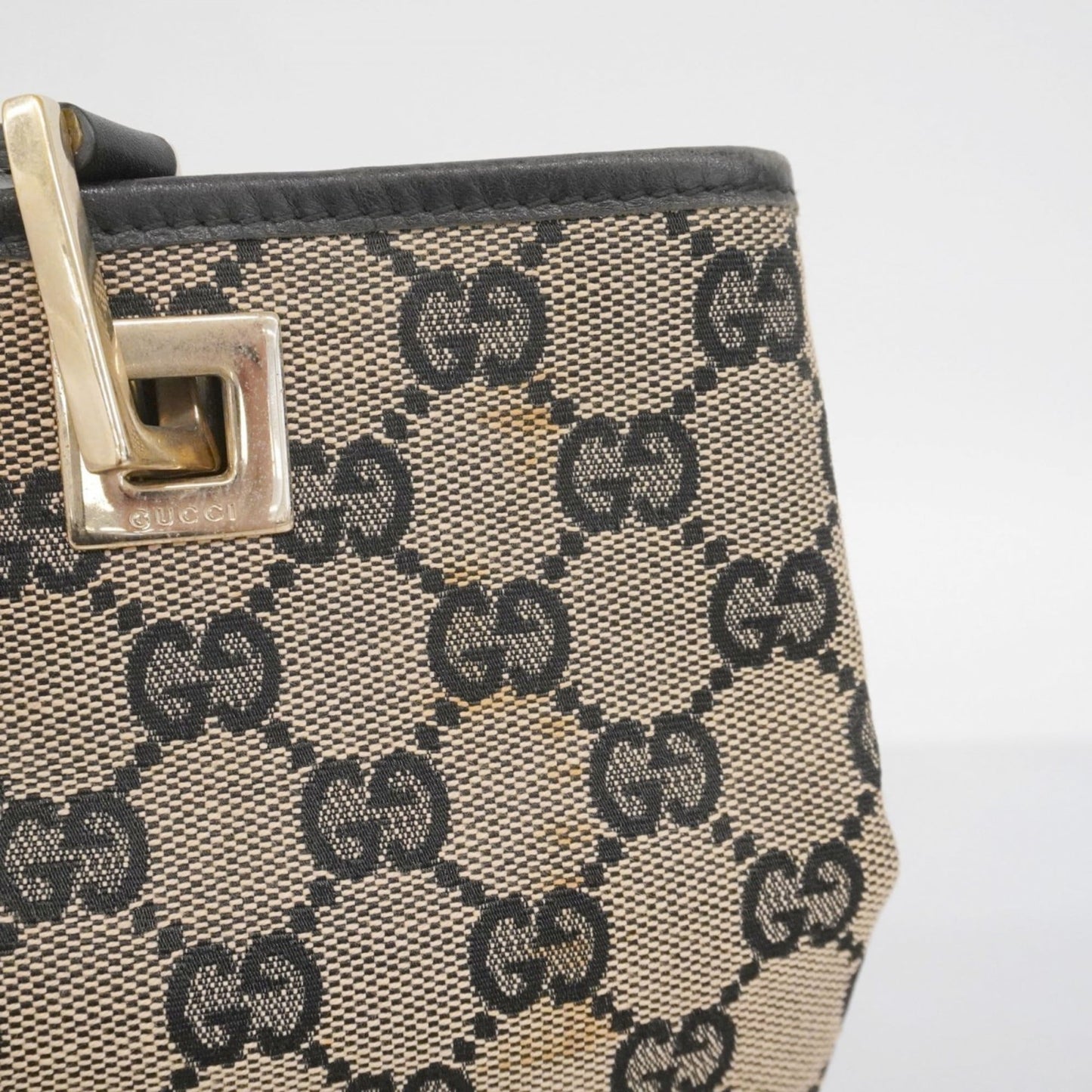 Gucci Black Canvas Tote Bag ( )
