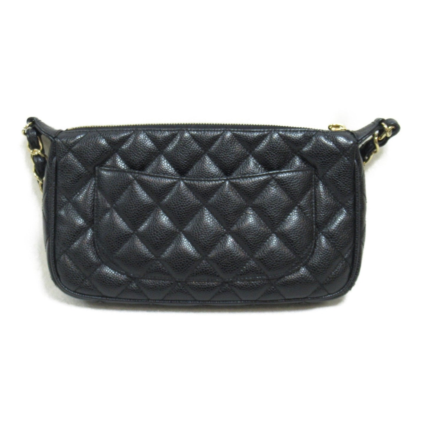 CHANEL Accessory pouch Black Caviar Skin (Grained Calf)