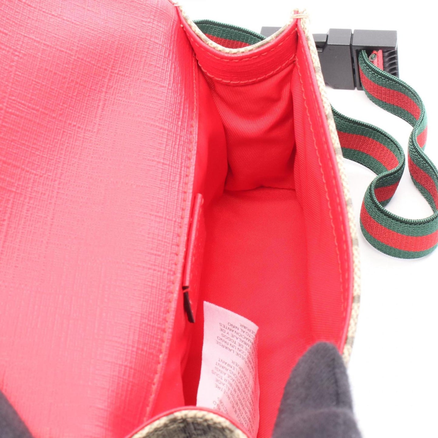 Gucci Beige Multi-Color Pvc Coated Canvas Leather Fanny Pack ( )