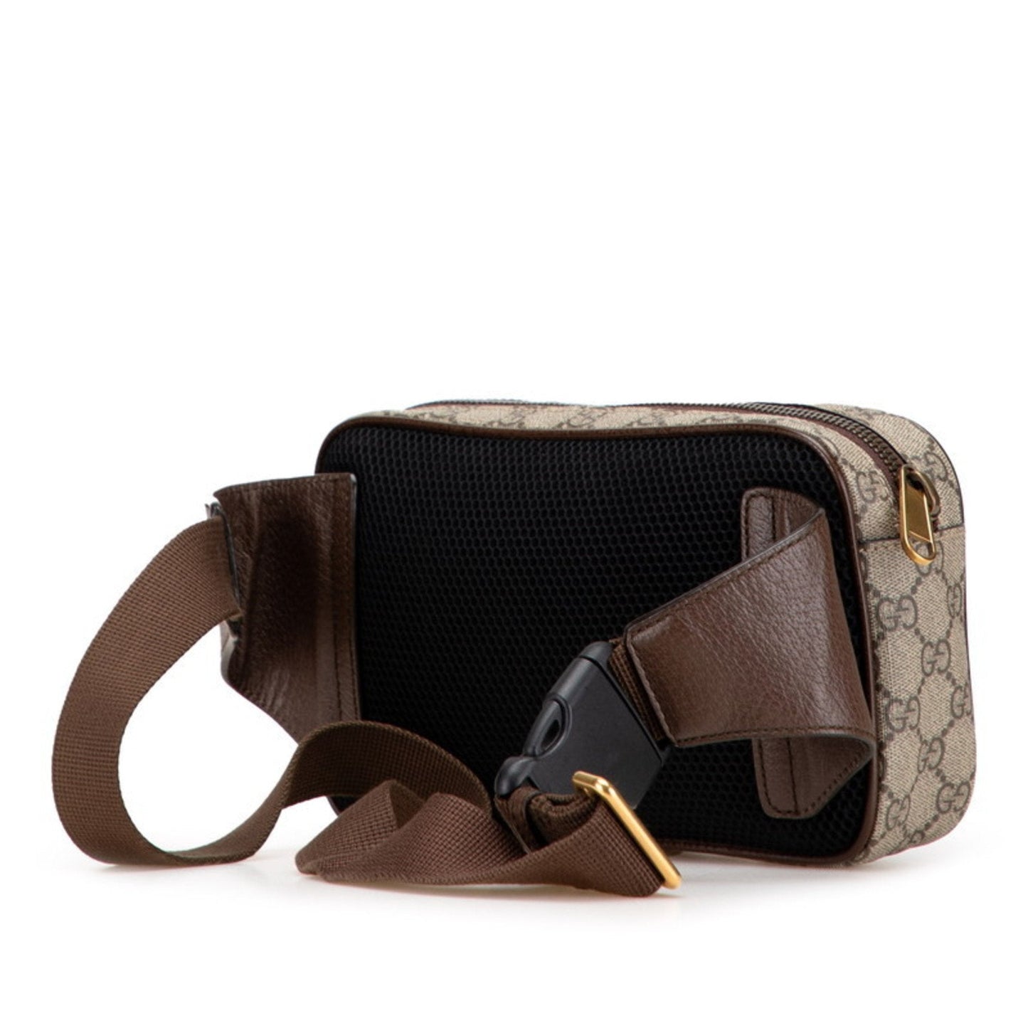 Gucci Beige Brown Pvc Leather Sling Bag ( )
