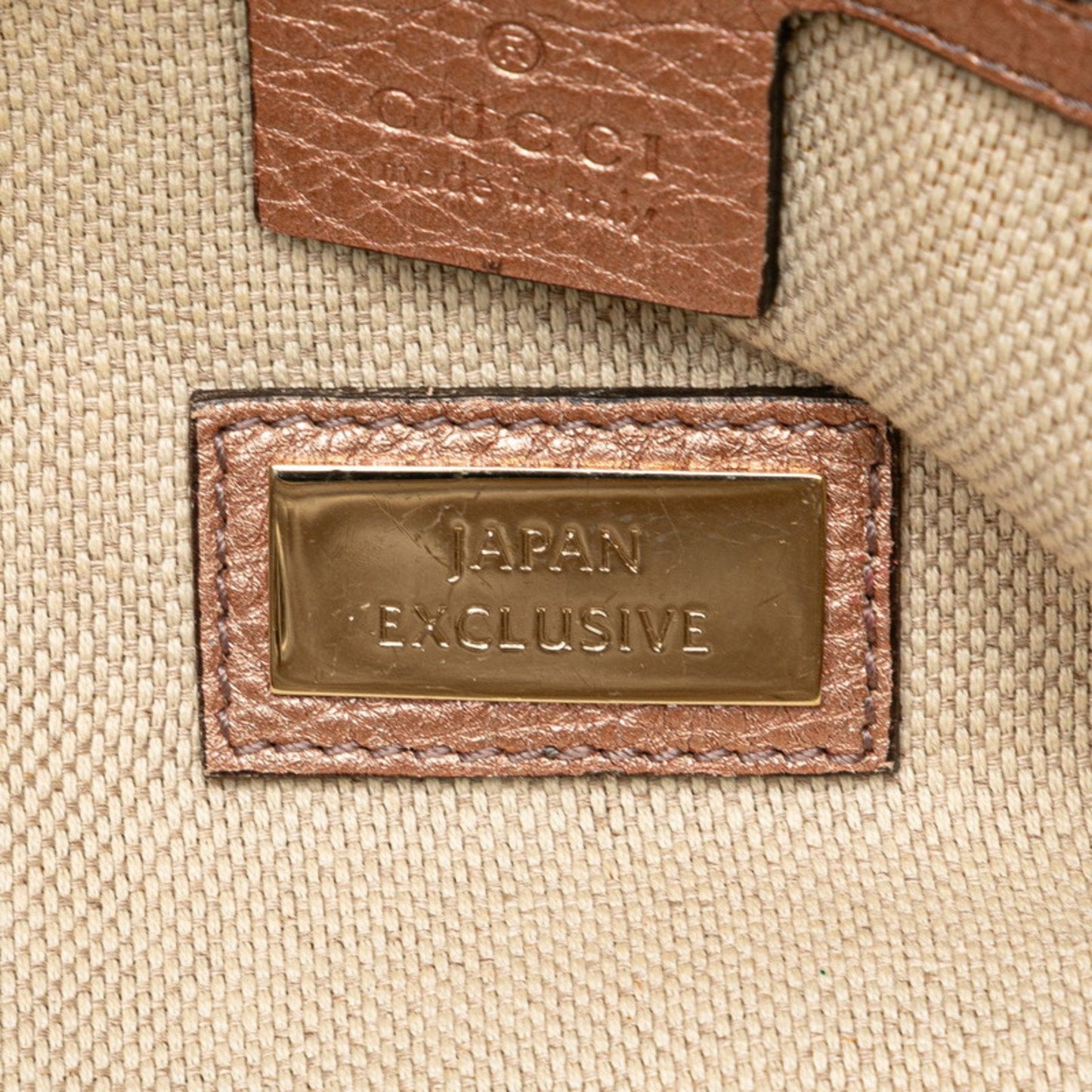 Gucci Gold Pink Leather Shoulder Bag ( )
