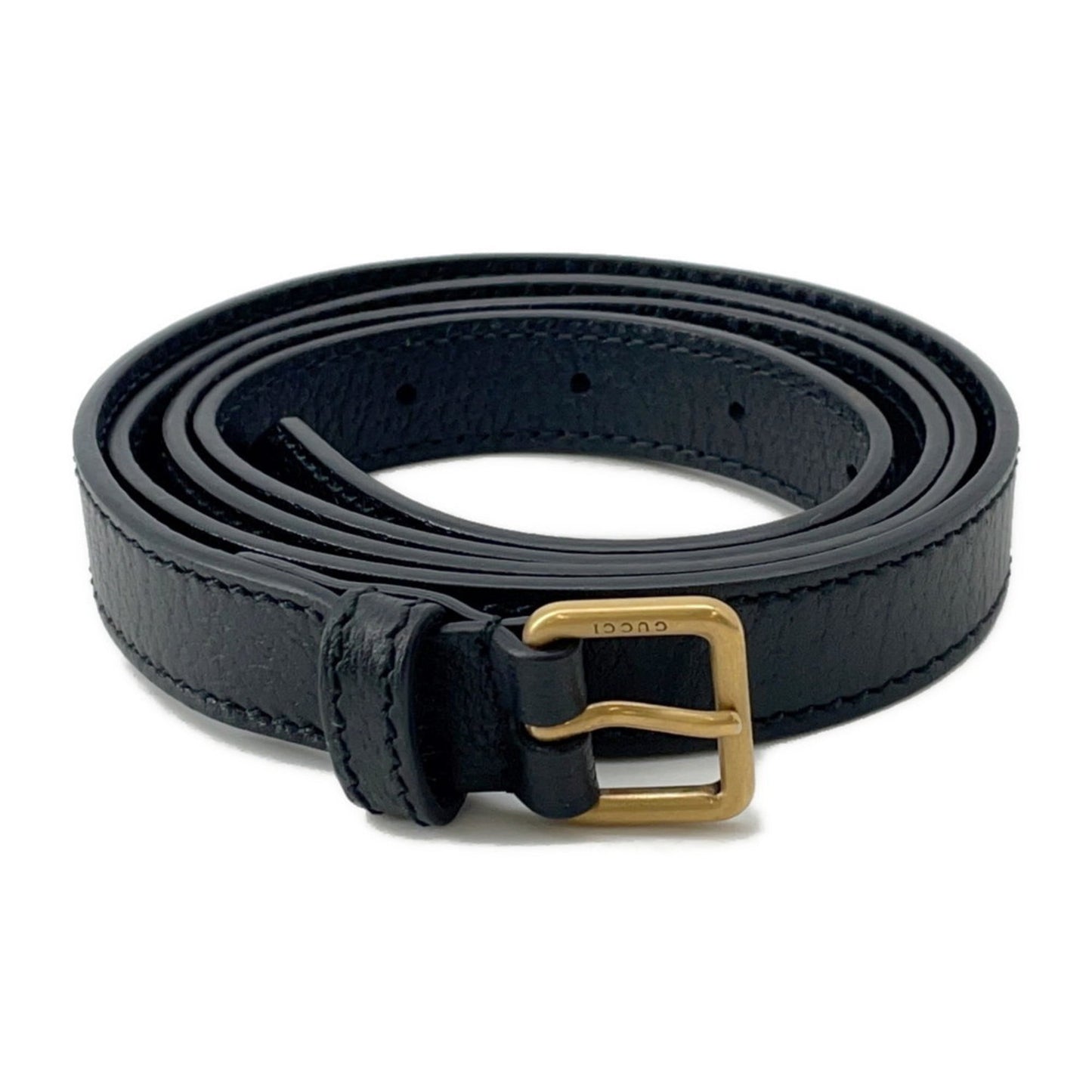 Gucci Black Leather Fanny Pack Sling Bag ( )