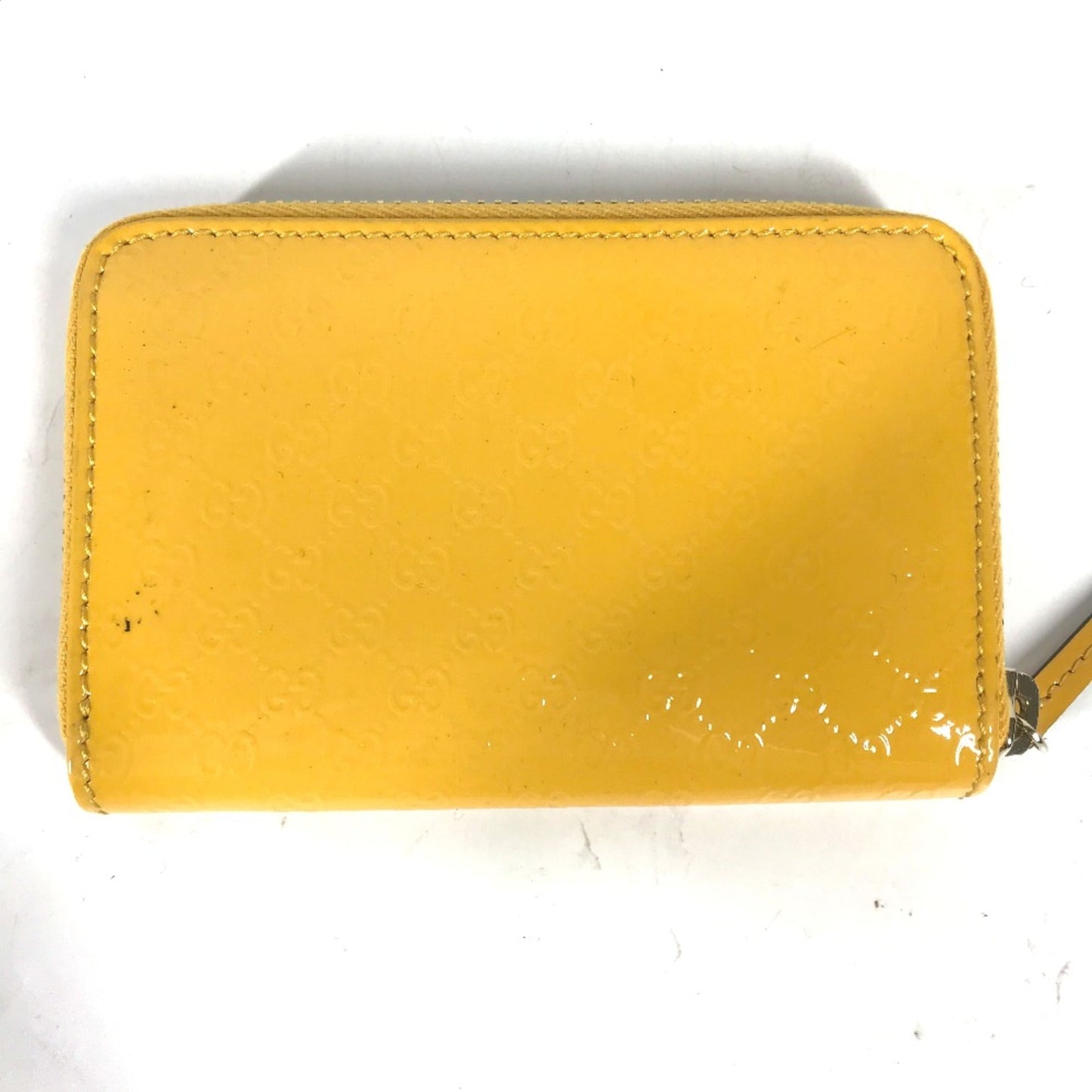 Gucci Yellow Patent Leather Coin Purse/Coin Case ( )