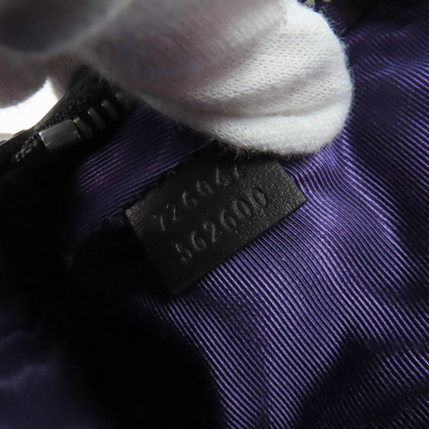 Gucci Black Purple Nylon Pouch ( )
