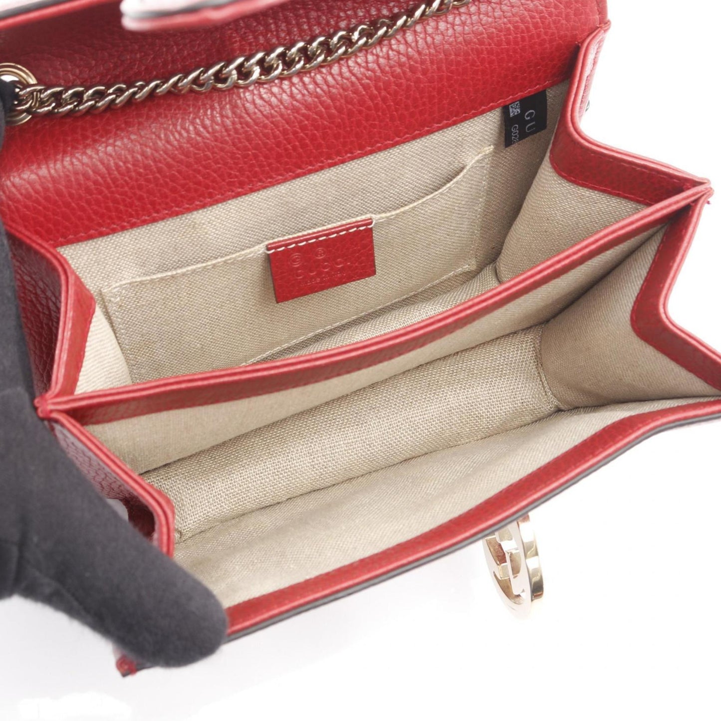 Gucci Red Color Leather Shoulder Bag ( )