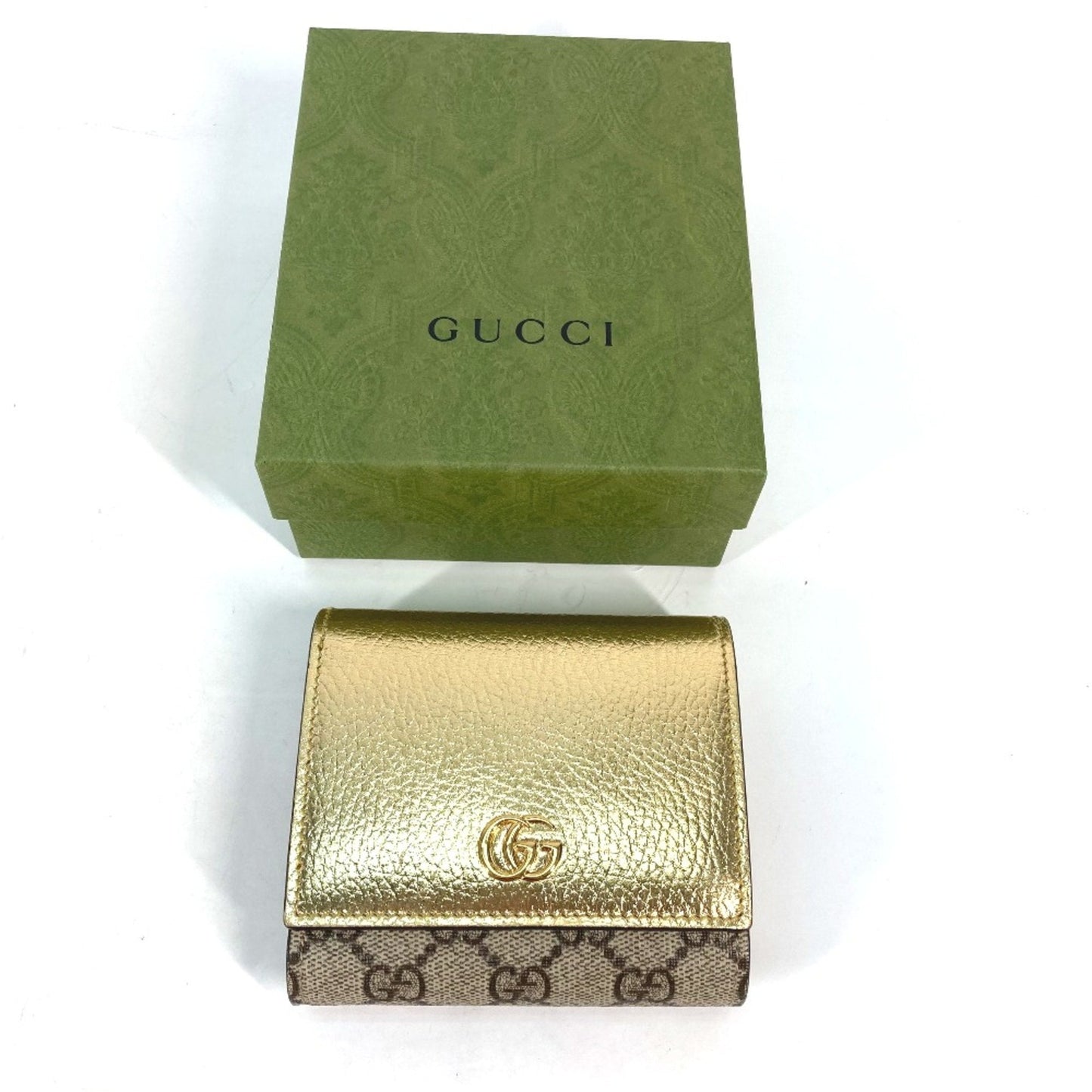 Gucci Gold Leather Wallet (Bi-Fold) ( )