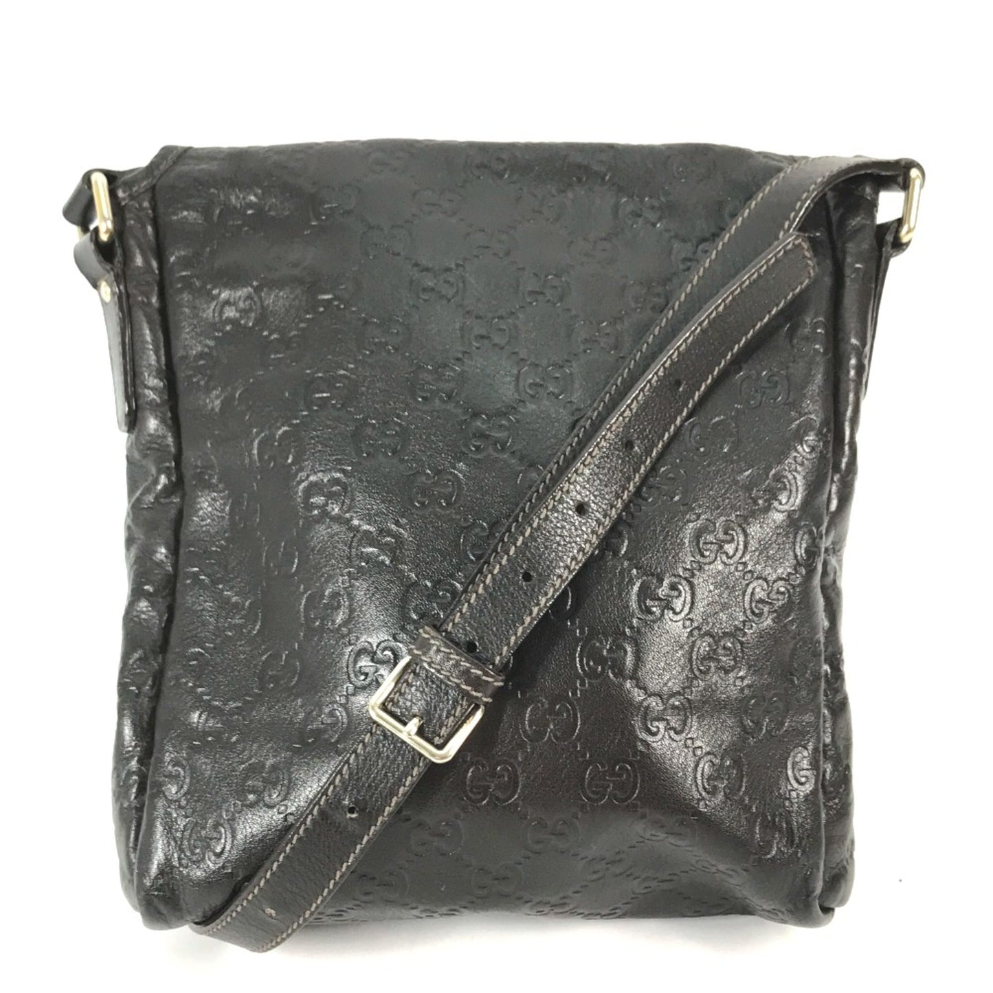 Gucci Brown Leather Shoulder Bag ( )