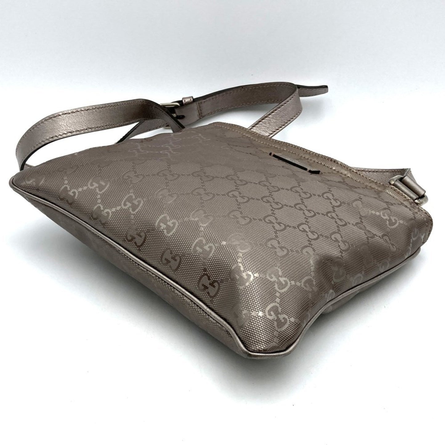 Gucci Gg Imprimé Metallic Pink Gg Imprimé Shoulder Bag Sling Bag ( )