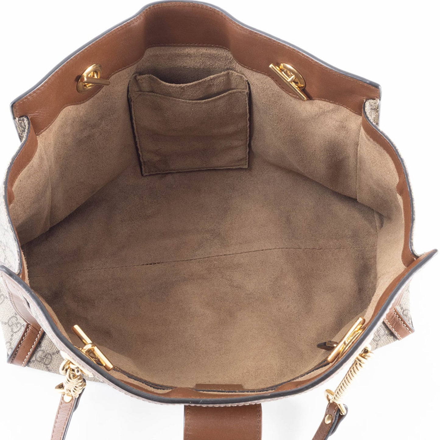 Gucci Beige Gg Supreme Leather Shoulder Bag ( )