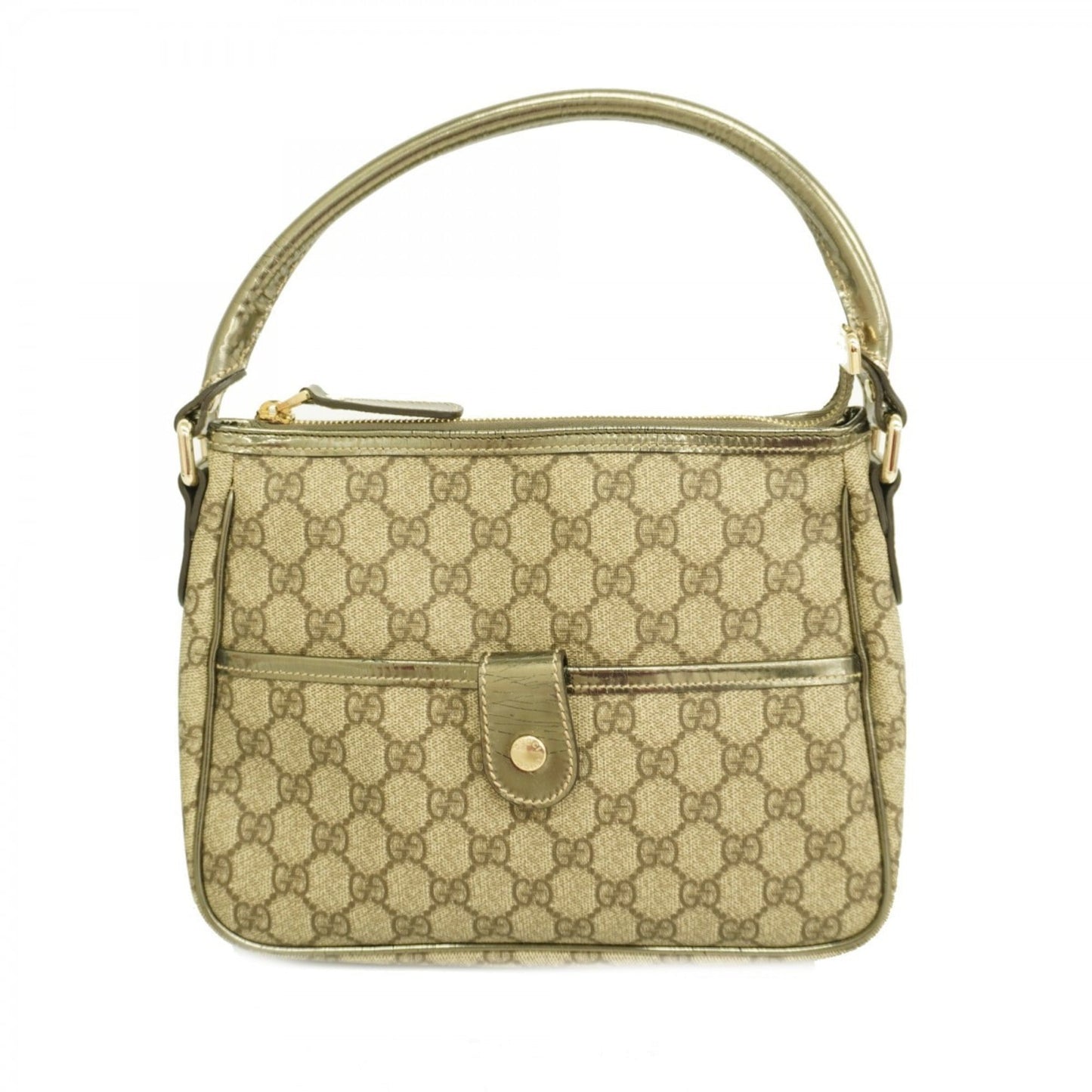 Gucci Beige Brown Pvc Handbag ( )