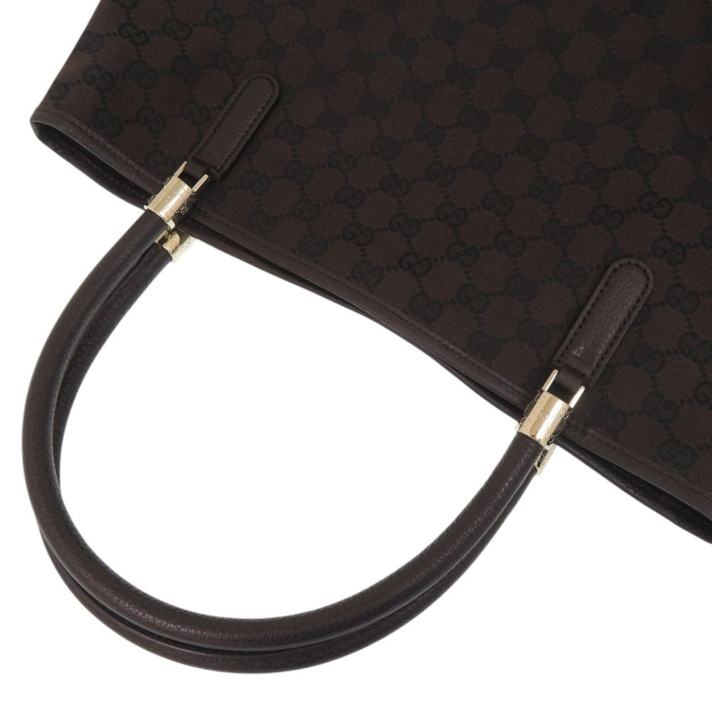Gucci Gg Canvas Brown Gg Canvas Tote Bag ( )