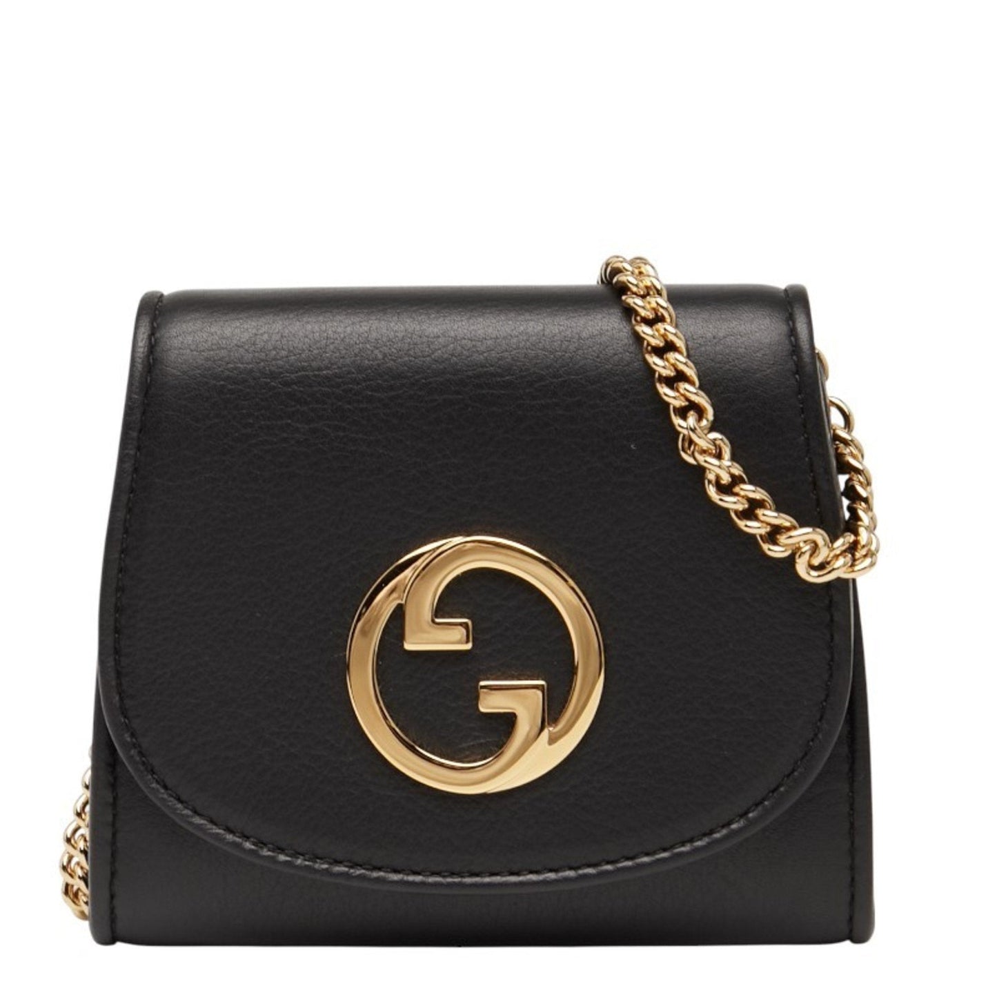 Gucci Black Leather Shoulder Bag ( )