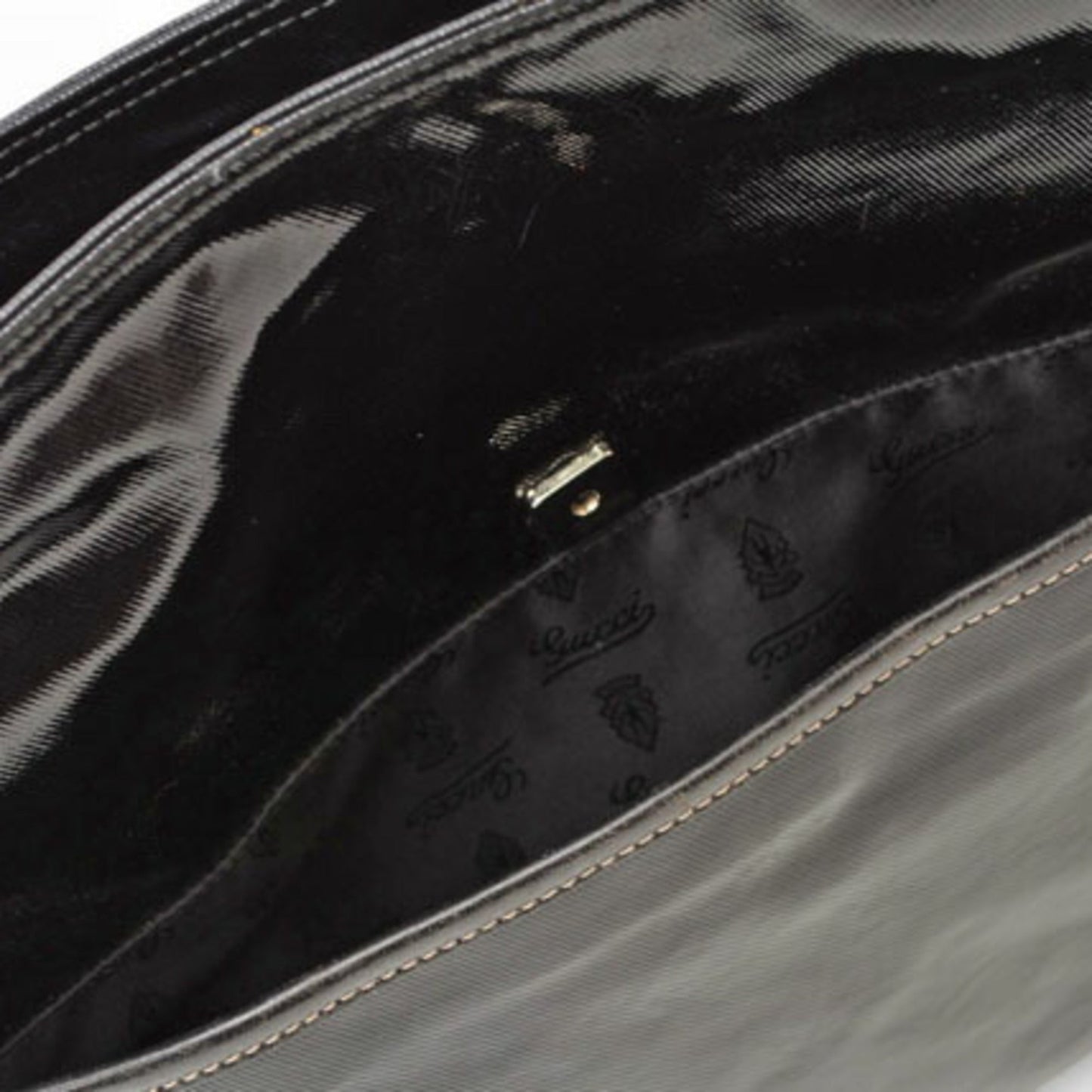 Gucci Black Coated Canvas Shoulder Bag ( )