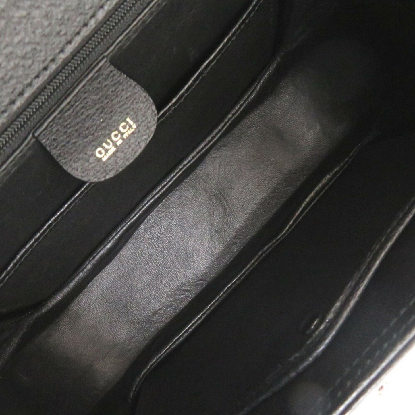 Gucci Black Leather Handbag ( )
