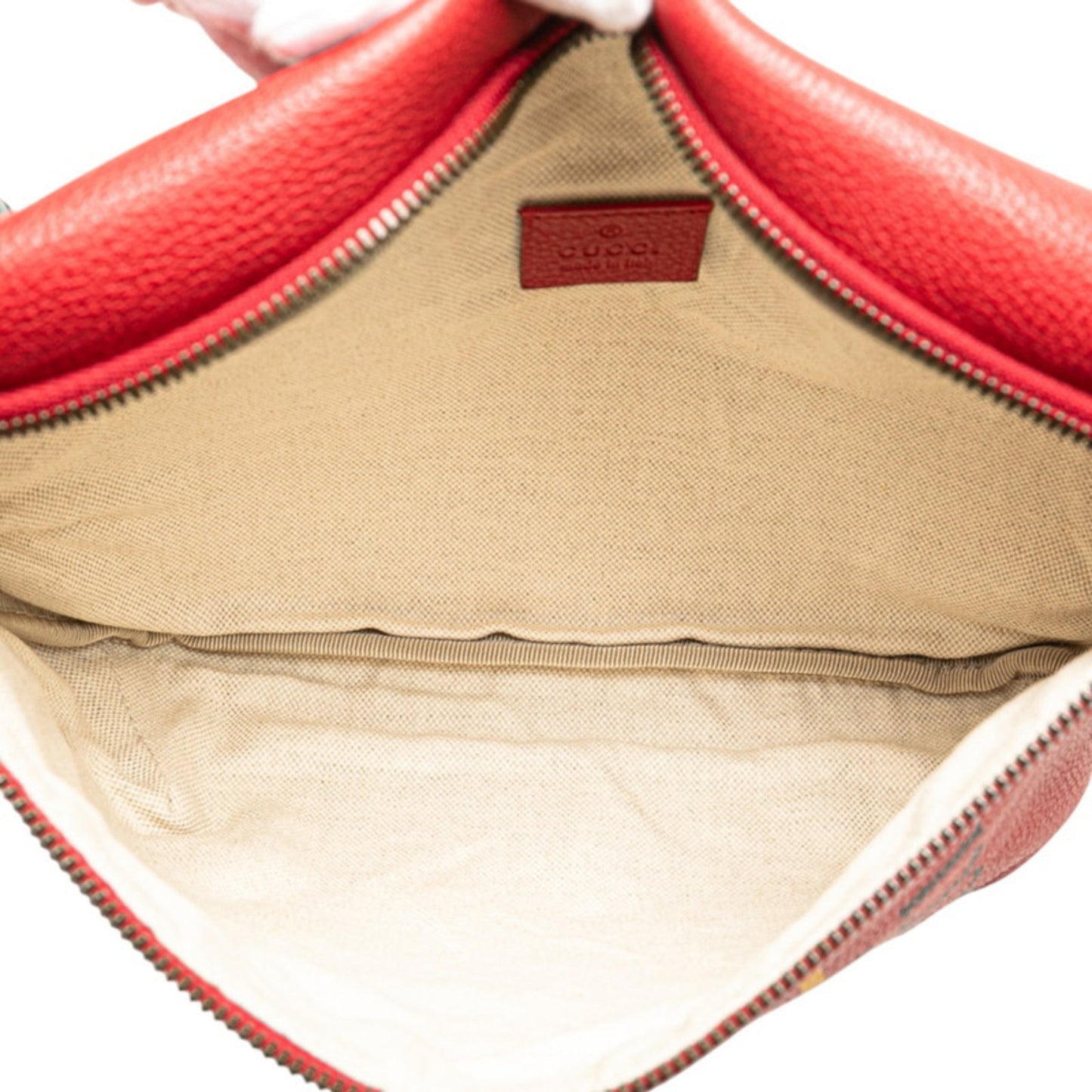 Gucci Sherry Line Red Color Leather Fanny Pack ( )