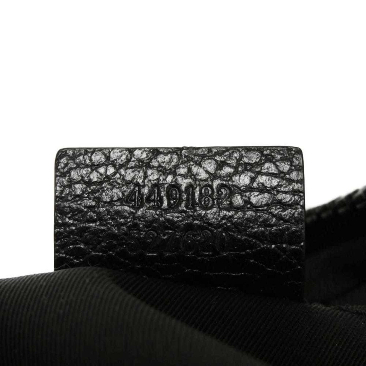 Gucci Black Nylon Canvas Leather Shoulder Bag Sling Bag ( )