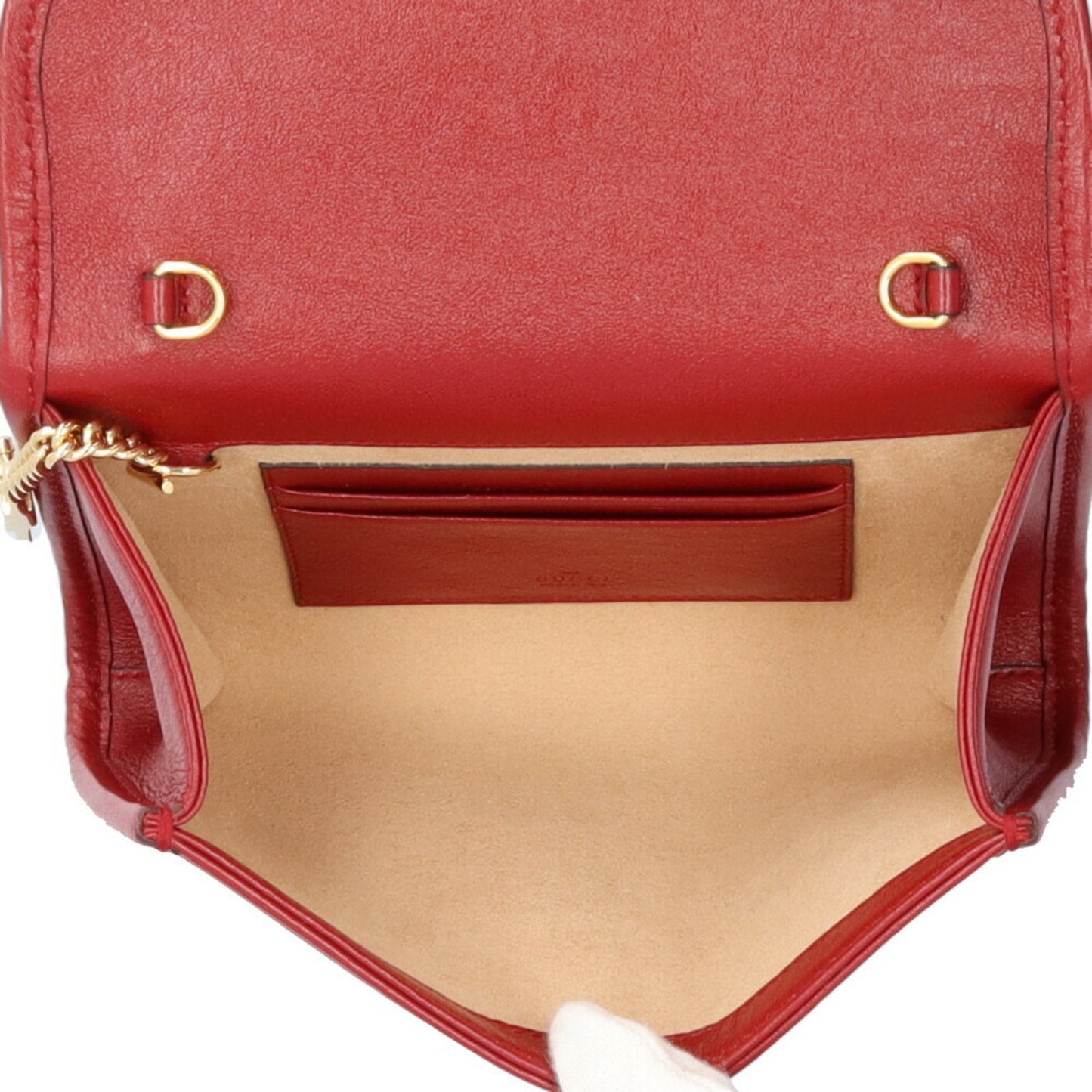 Gucci Red Color Leather Shoulder Bag ( )