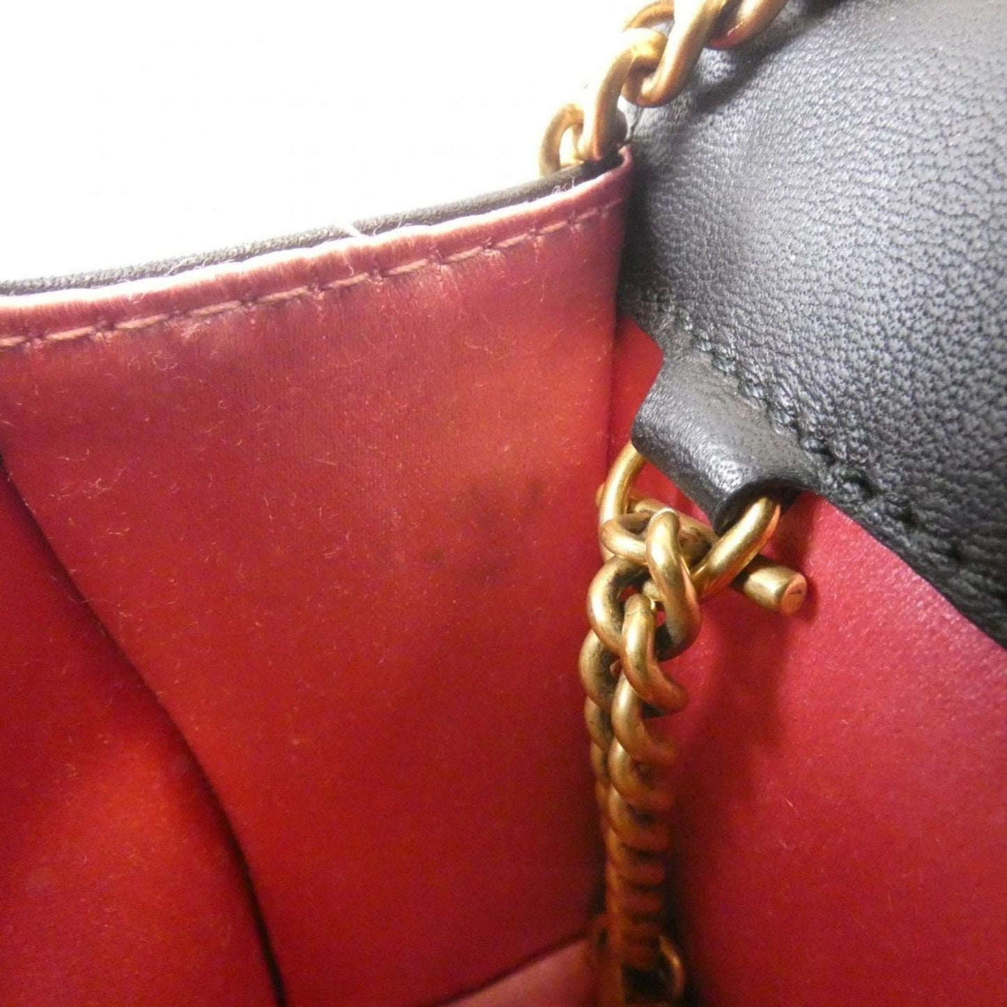 Gucci Black Velvet Shoulder Bag ( )