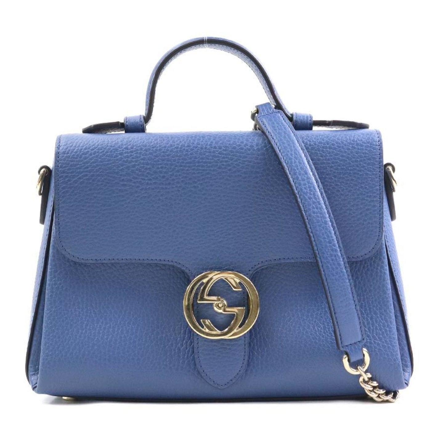 Gucci Blue Leather Shoulder Bag ( )