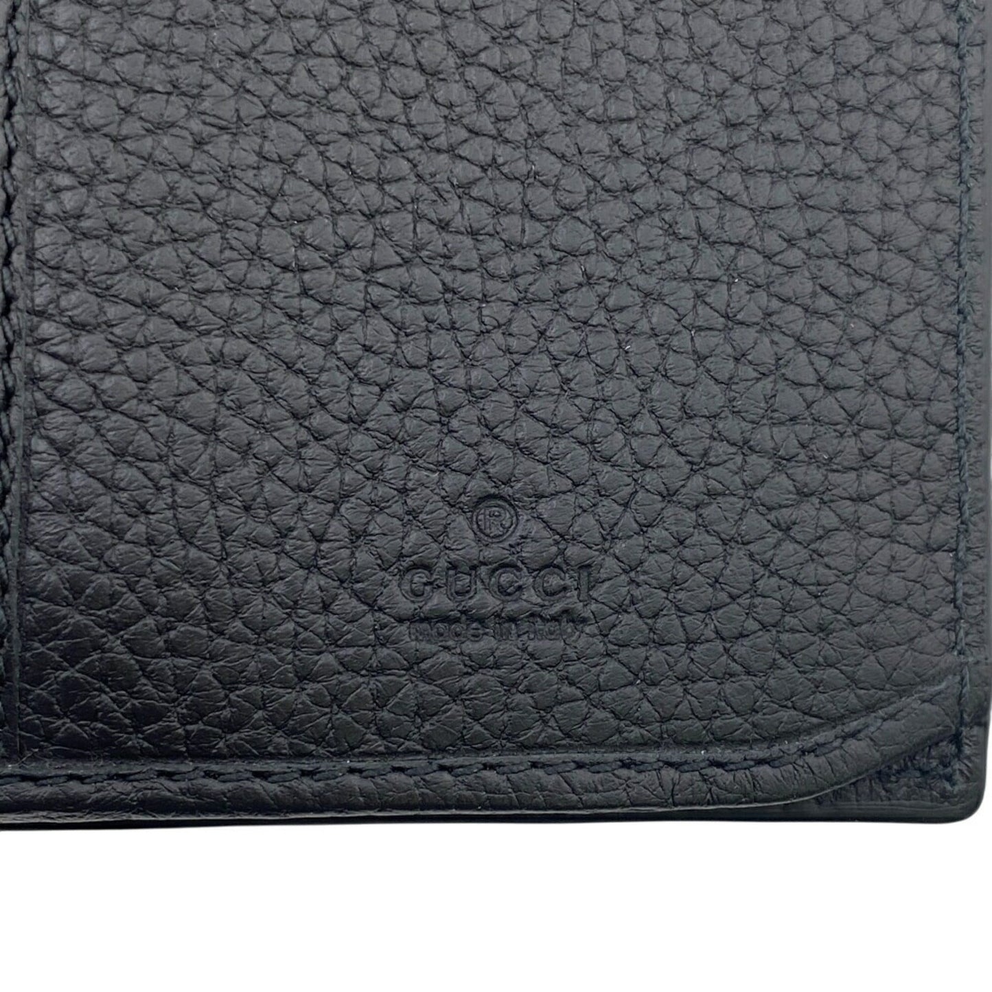 Gucci Black Leather Long Wallet (Bi-Fold) ( )