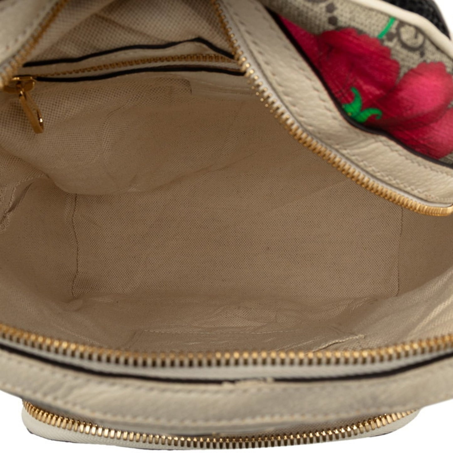 Gucci Beige Multi-Color Gg Supreme Pvc Leather Backpack ( )