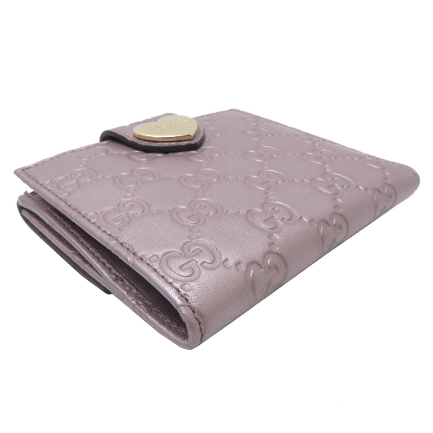 Gucci Metallic Pink Leather Wallet (Bi-Fold) ( )