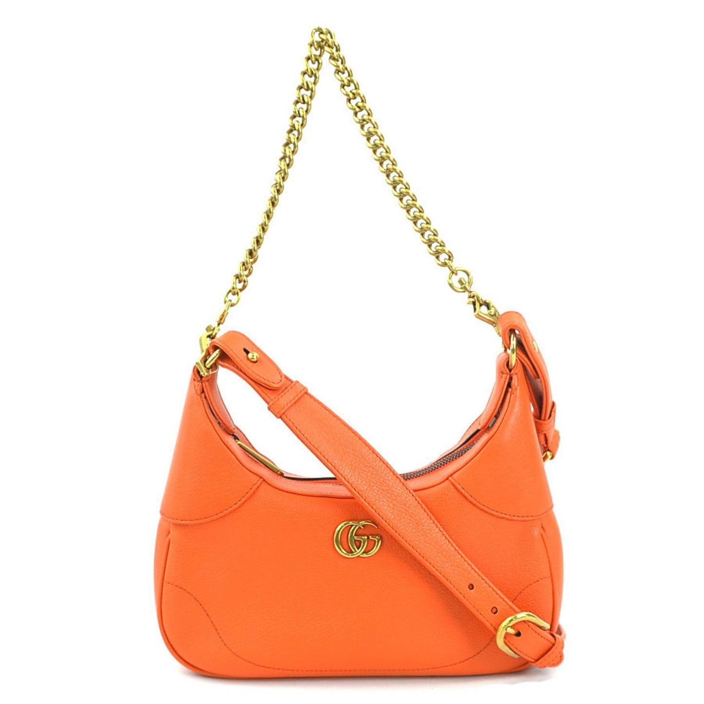 Gucci Gg Marmont Orange Leather Shoulder Bag ( )