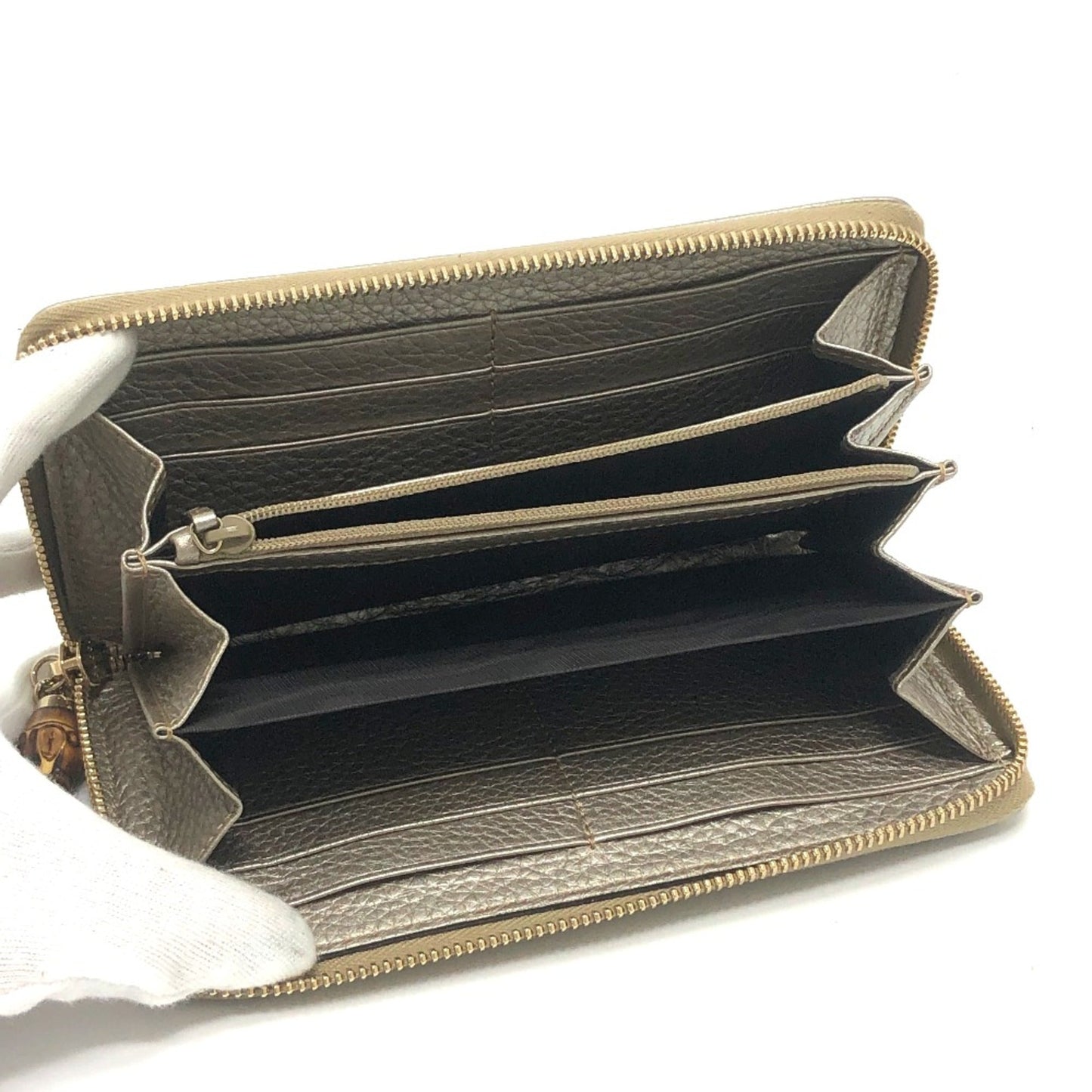 Gucci Gold Leather Long Wallet (Bi-Fold) ( )
