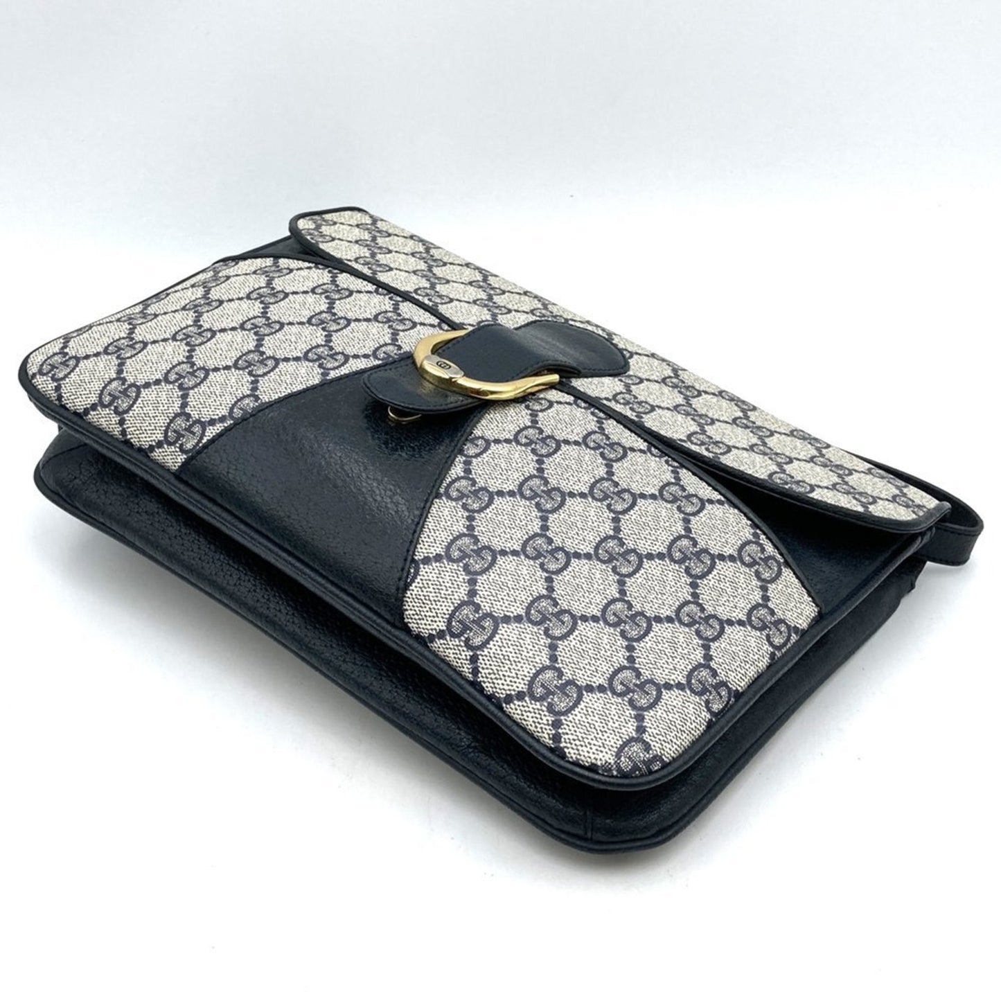 Gucci Navy Gg Supreme Shoulder Bag ( )