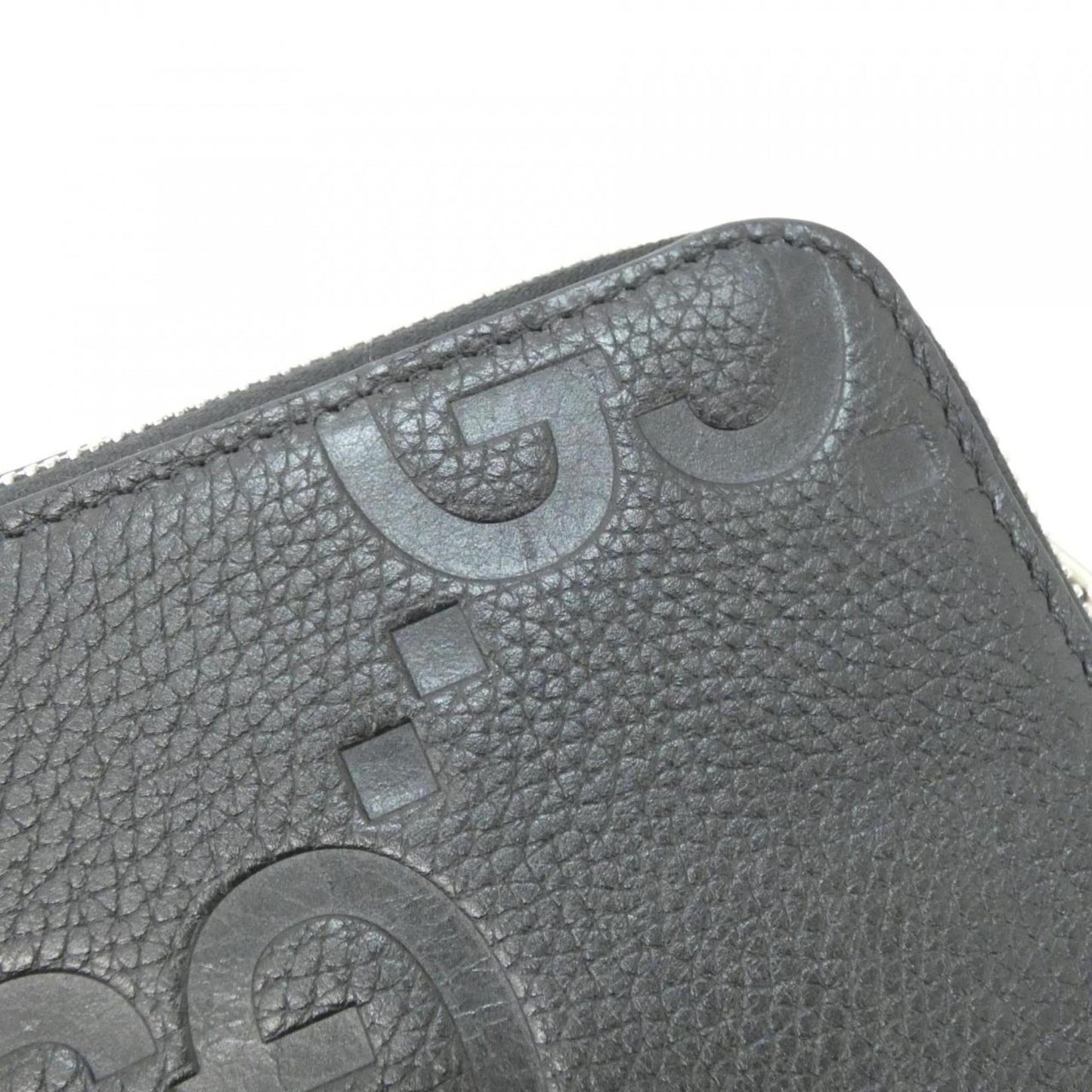Gucci Black Gg Leather Shoulder Bag ( )