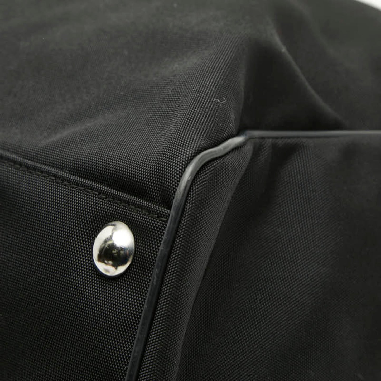 Gucci Black Nylon Leather Tote Bag ( )