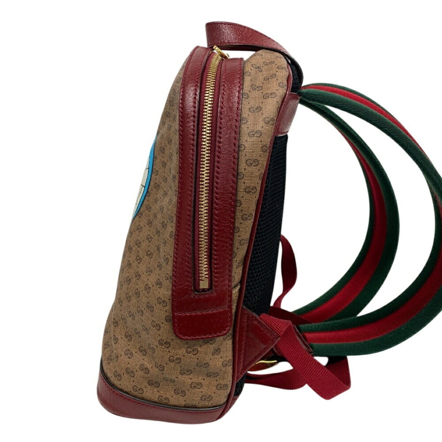 Gucci Beige Red Color Gg Supreme Backpack ( )