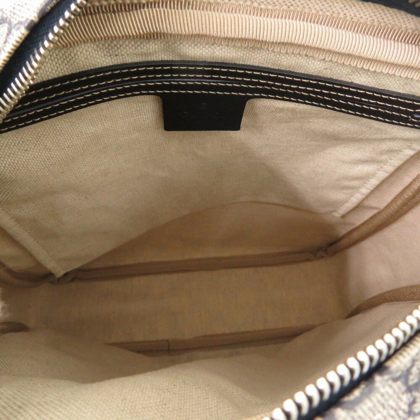 Gucci Beige Navy Gg Supreme Shoulder Bag ( )