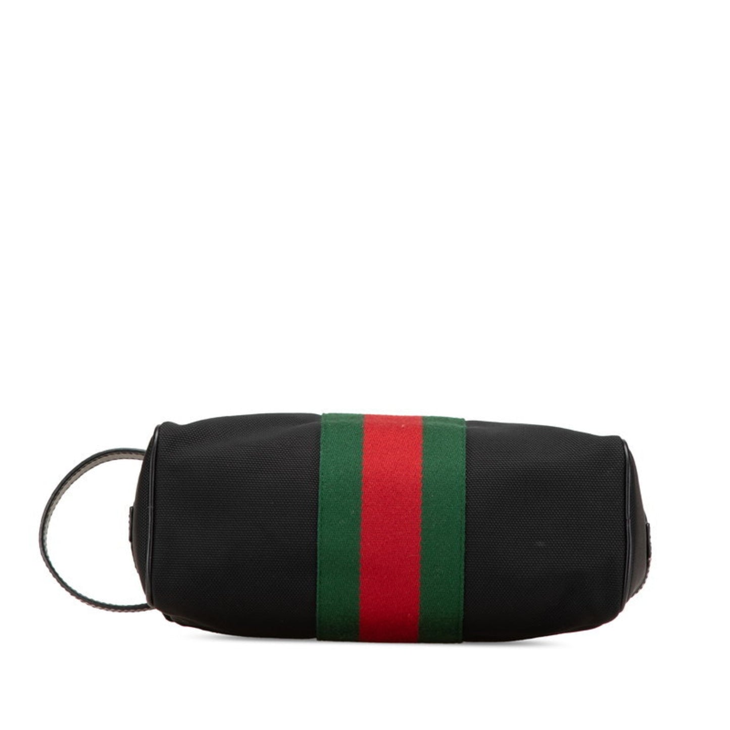 Gucci Sherry Line Black Nylon Leather Clutch Bag ( )