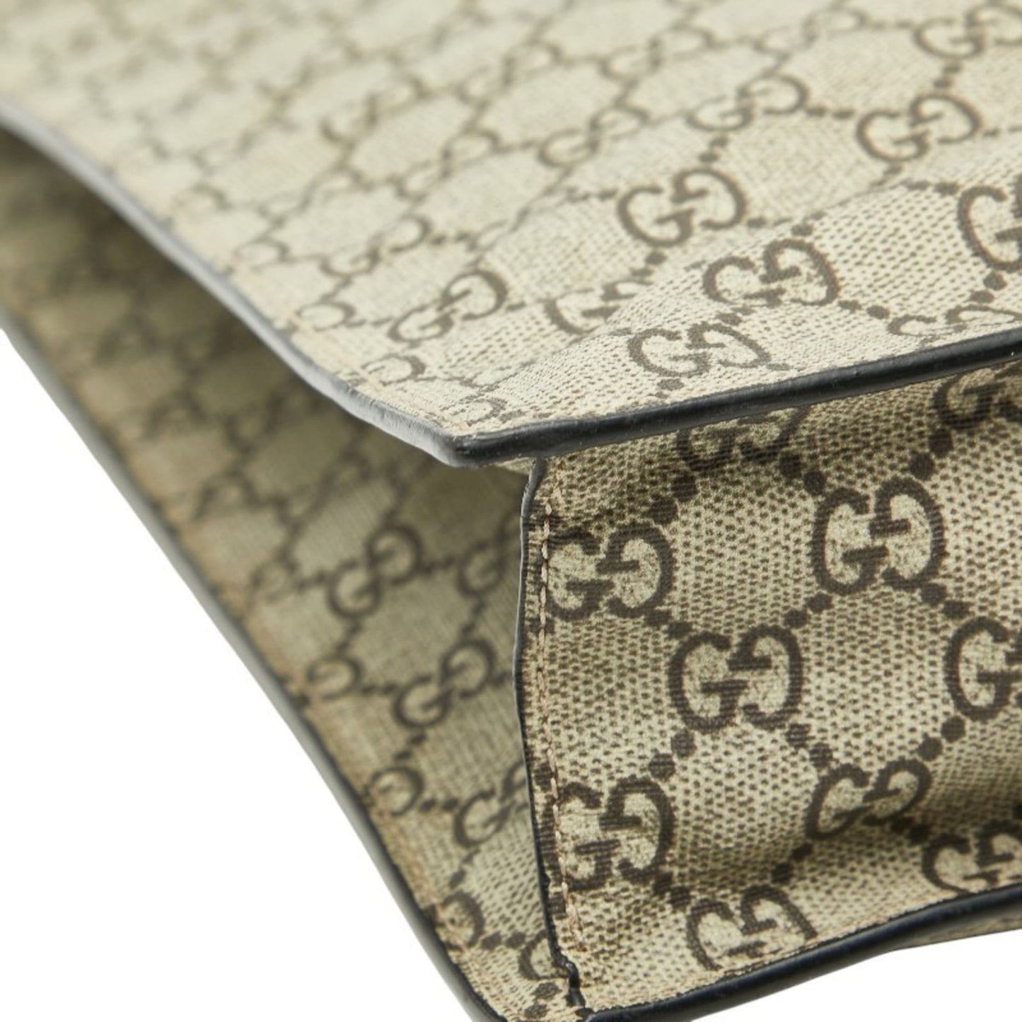 Gucci Beige Pvc Leather Tote Bag ( )
