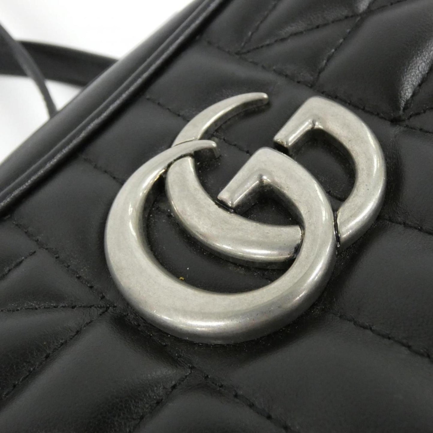 Gucci Black Leather Shoulder Bag ( )