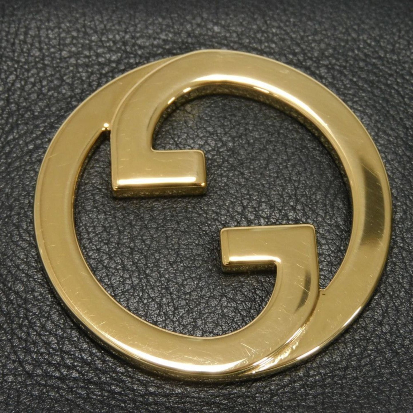 Gucci Black Leather Shoulder Bag ( )