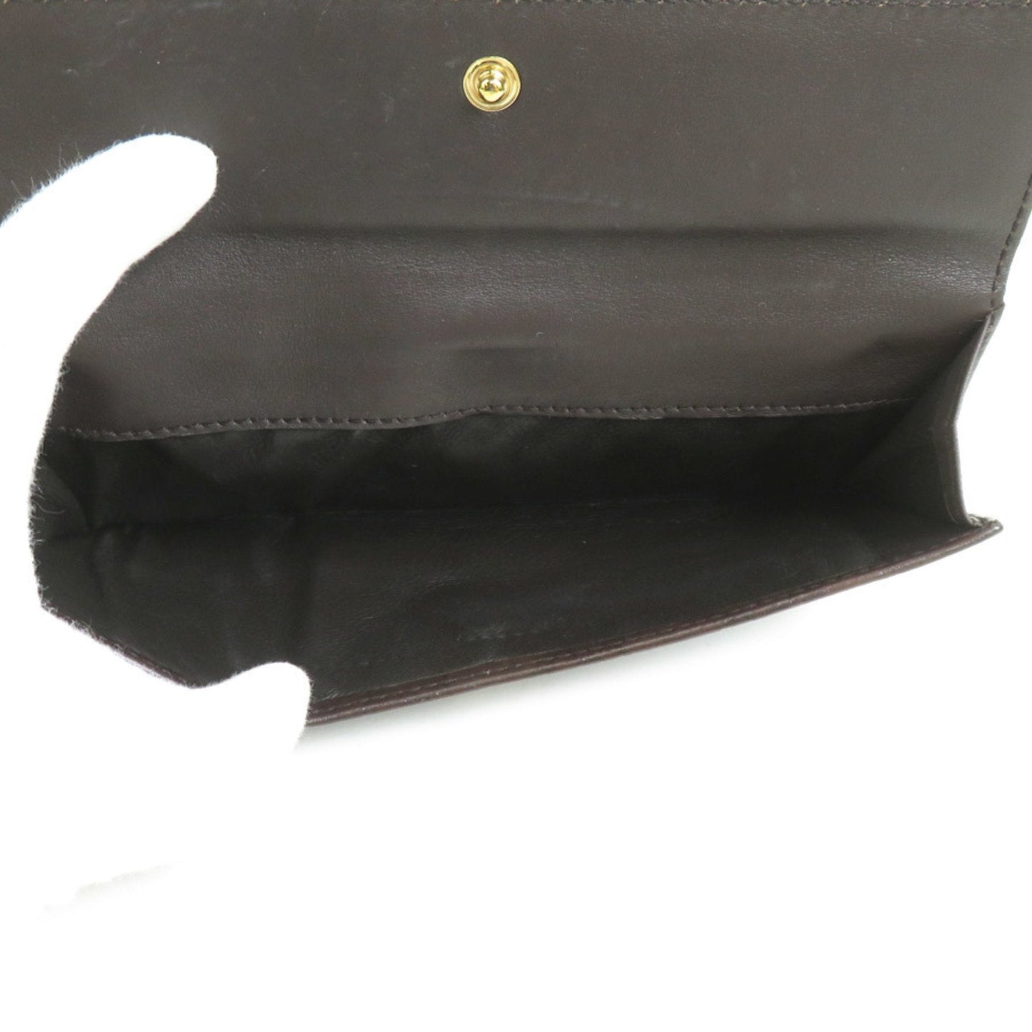 Gucci Dark Brown Leather Long Wallet (Bi-Fold) ( )