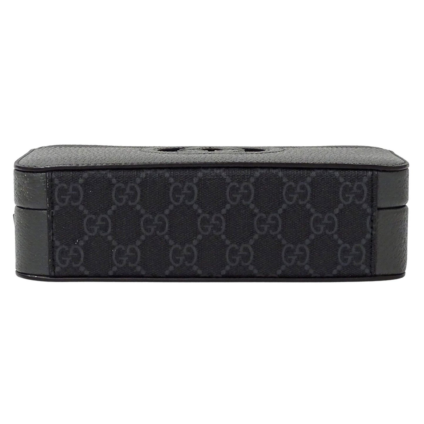 Gucci Black Gray Gg Supreme Canvas Shoulder Bag ( )