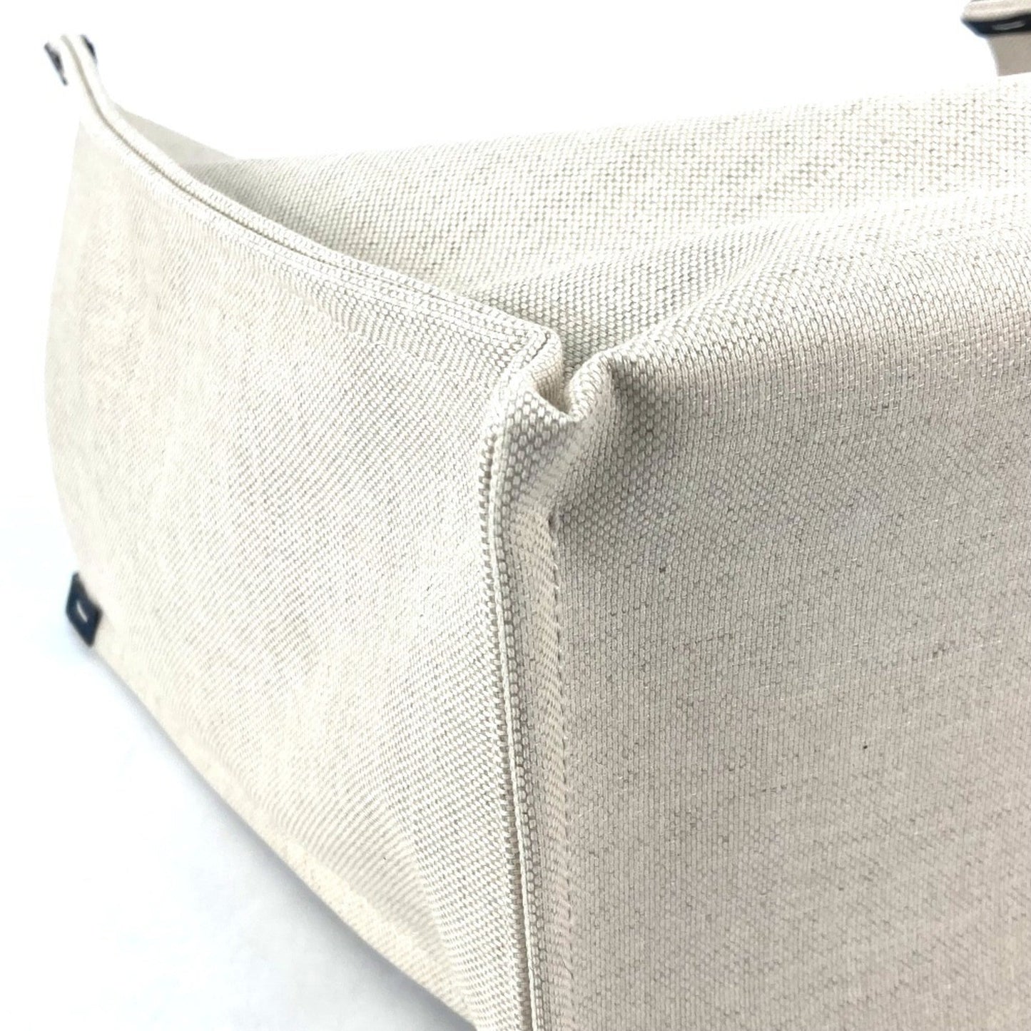 Gucci Beige Black Dark Navy Canvas Leather Shoulder Bag Tote Bag ( )