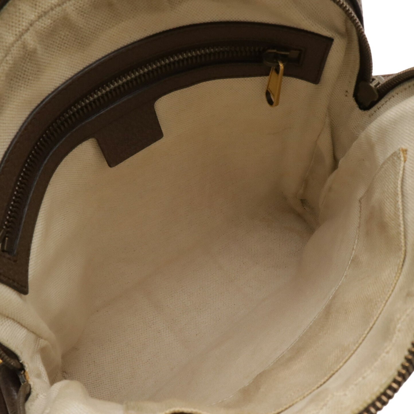 Gucci Beige Brown Gg Supreme Canvas Leather Pvc Coated Canvas Shoulder Bag ( )