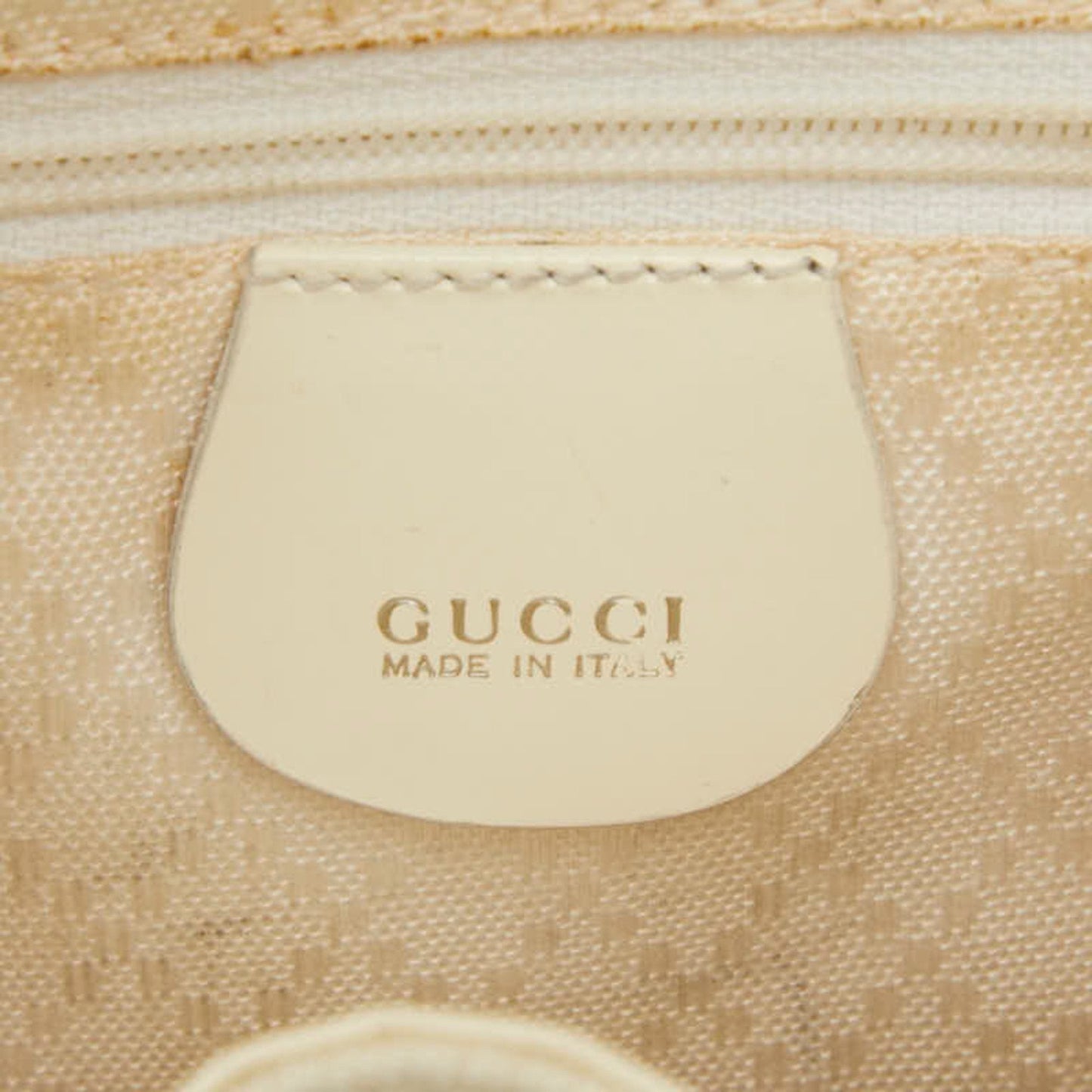 Gucci White Nylon Leather Backpack ( )