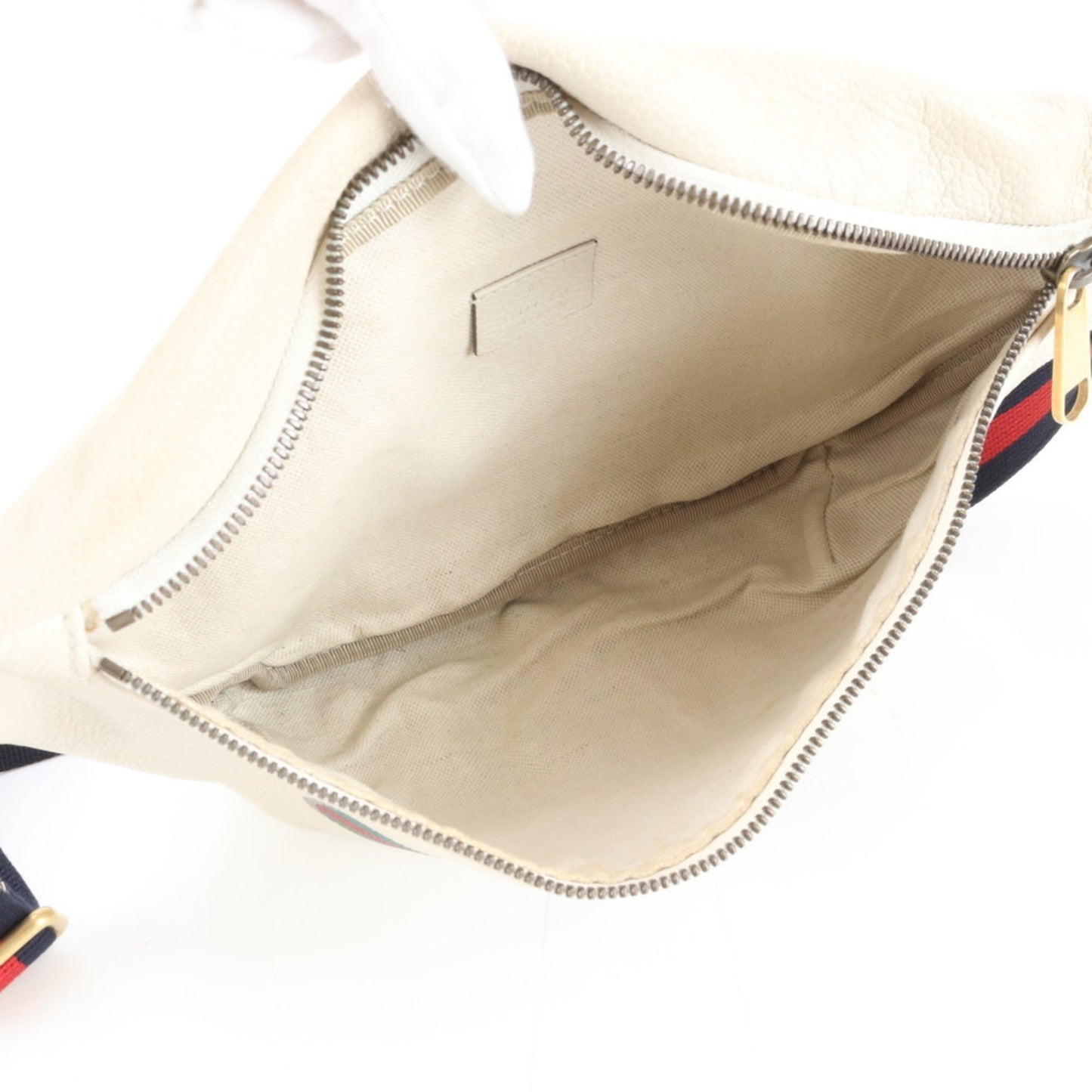 Gucci Beige Leather Pouch Sling Bag ( )