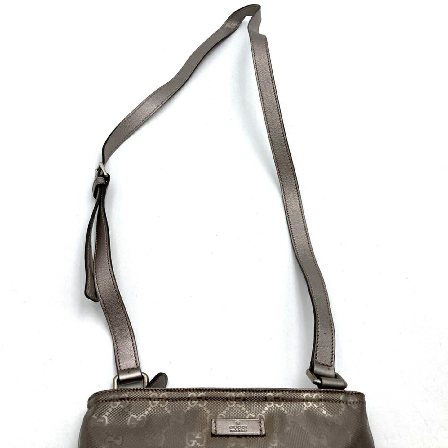 Gucci Gg Imprimé Metallic Pink Gg Imprimé Shoulder Bag Sling Bag ( )