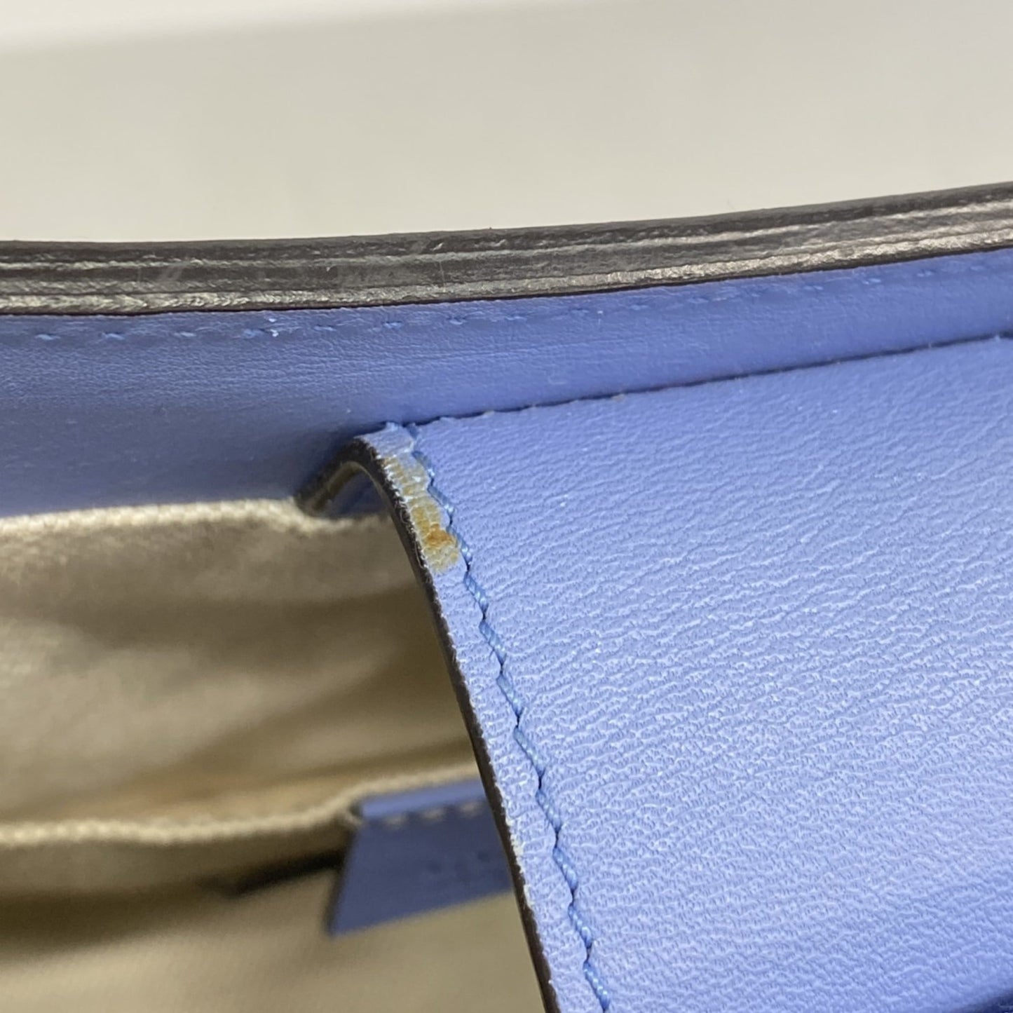 Gucci Blue Leather Handbag ( )