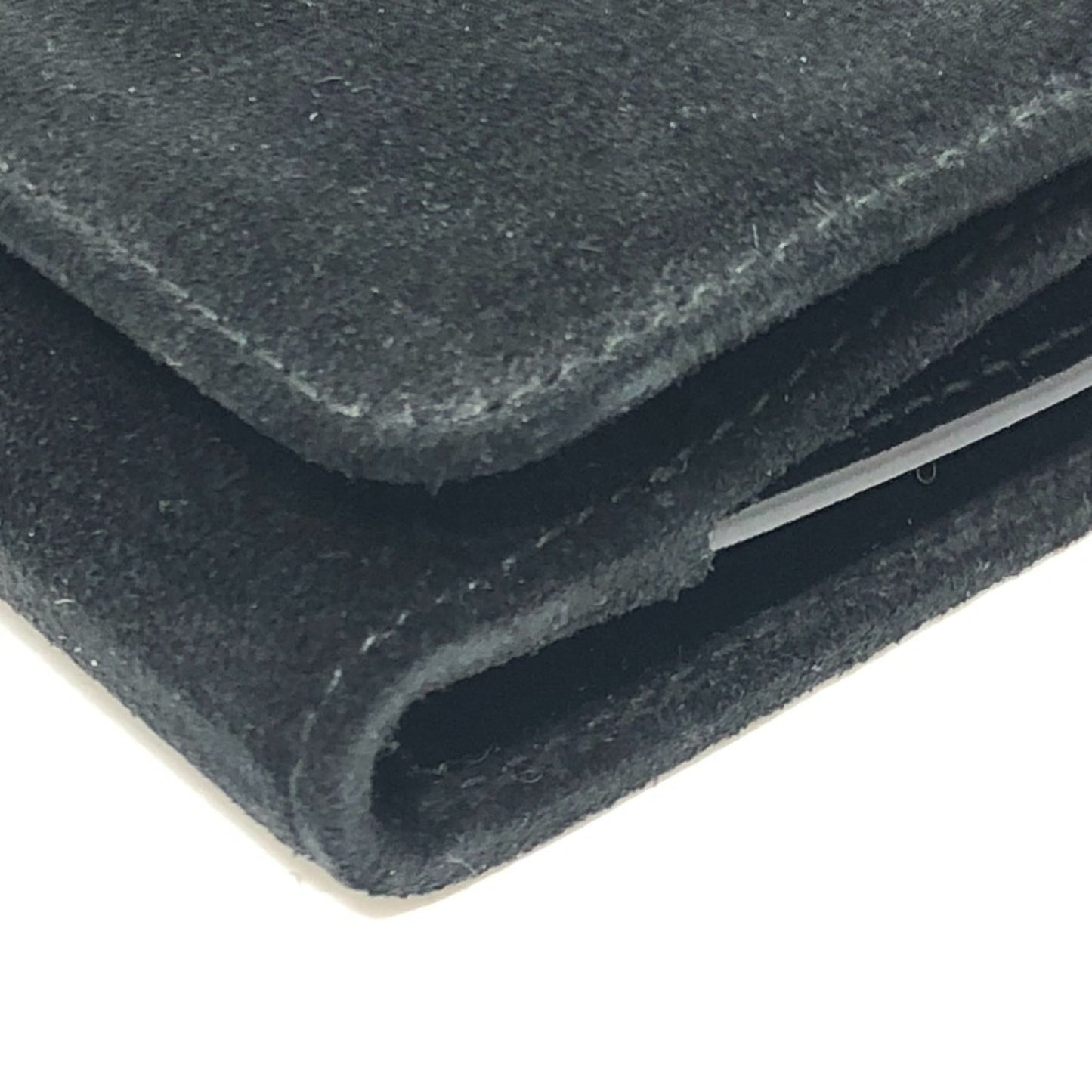 Gucci Black Suede Leather Long Wallet (Bi-Fold) ( )
