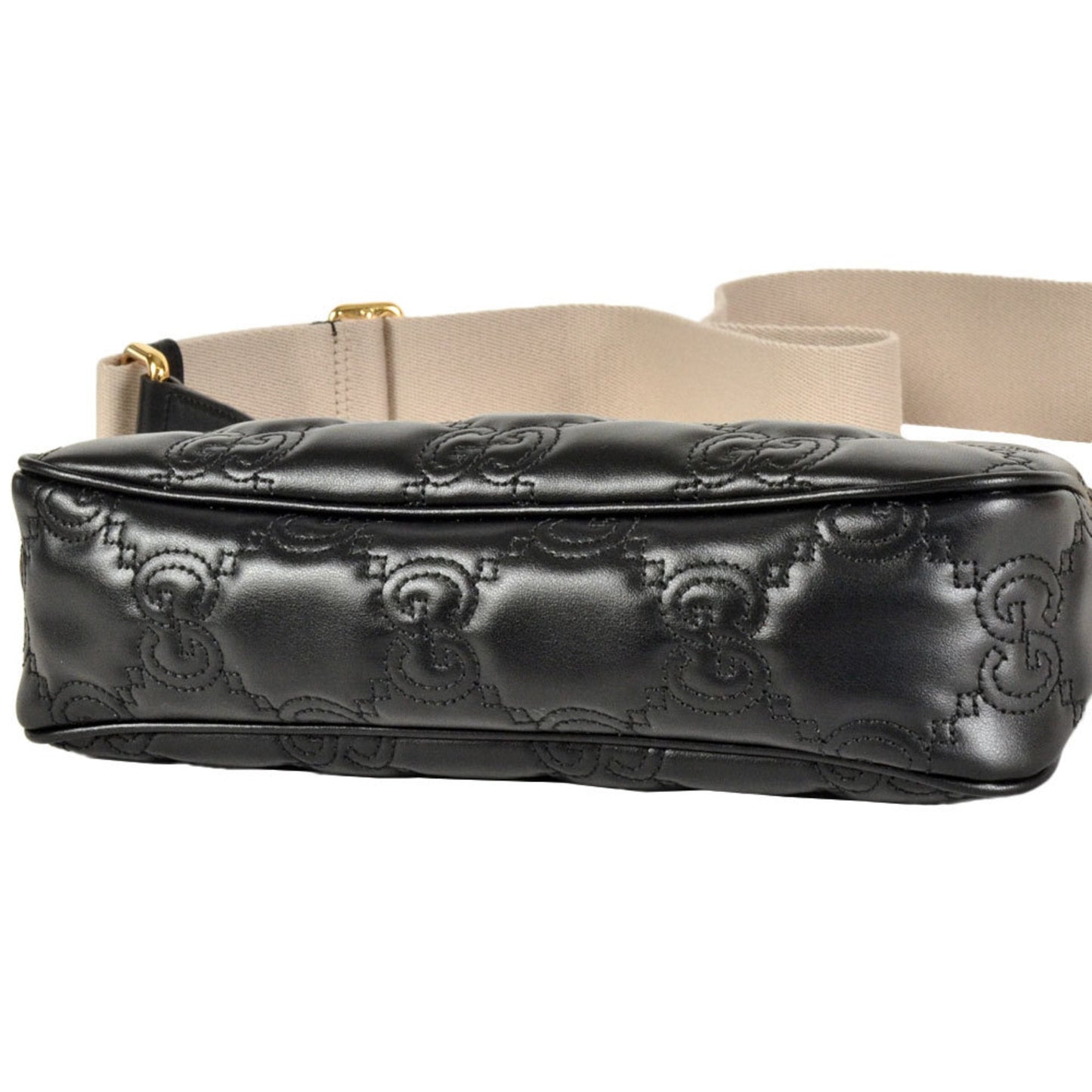 Gucci Black Leather Shoulder Bag ( )