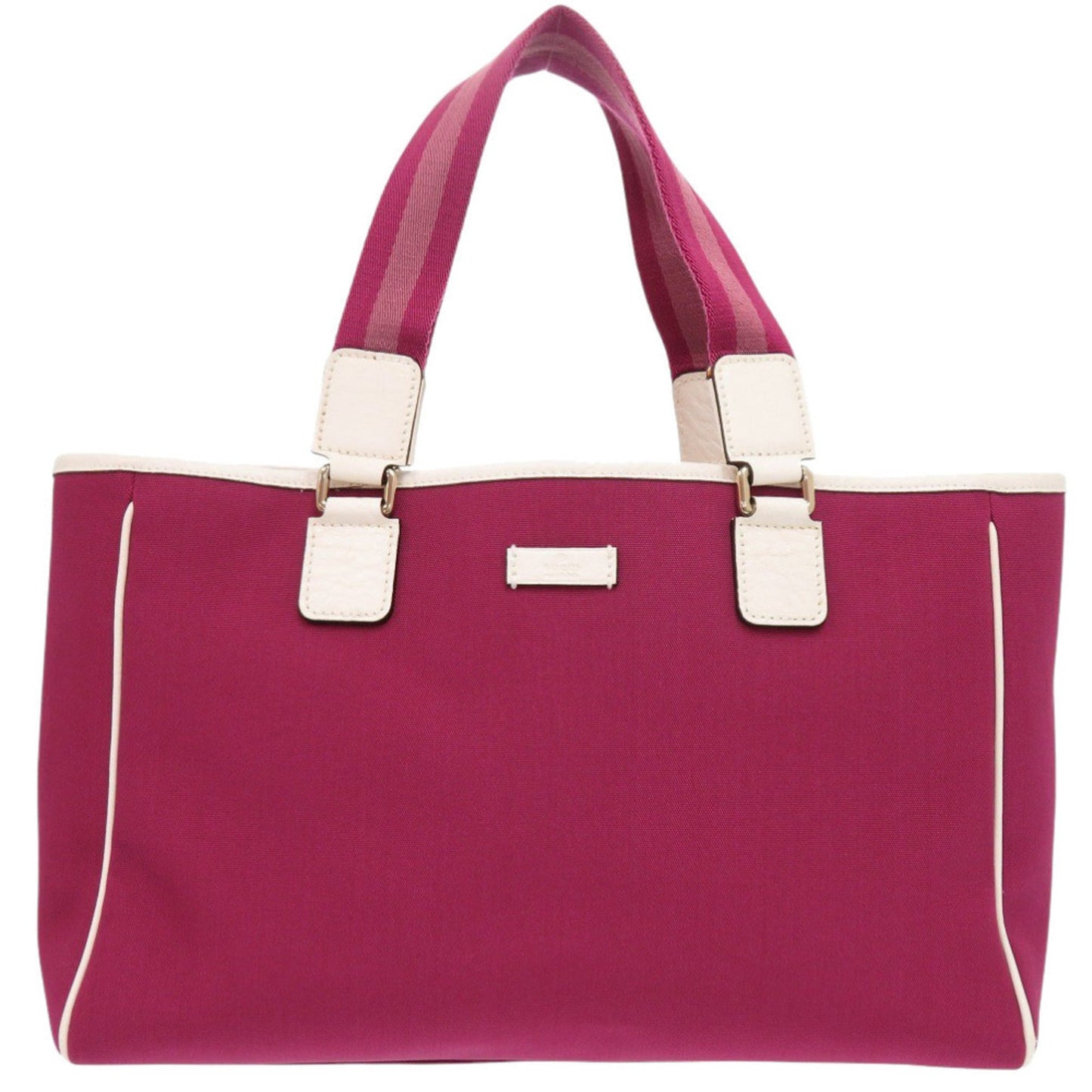 Gucci White Wine Canvas Tote Bag ( )