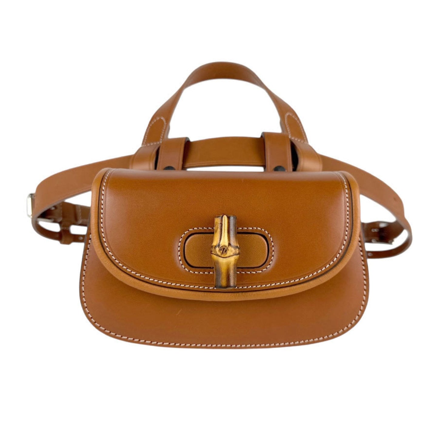 Gucci Brown Leather Shoulder Bag ( )